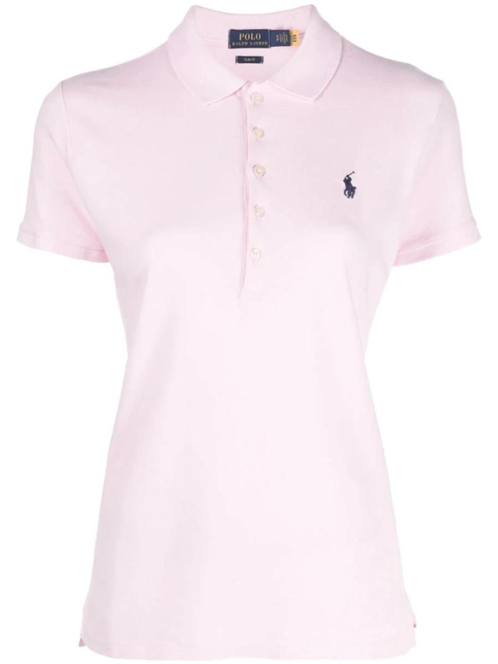 POLO RALPH LAUREN Slim Fit Stretch Polo Shirt In Pink Product Image