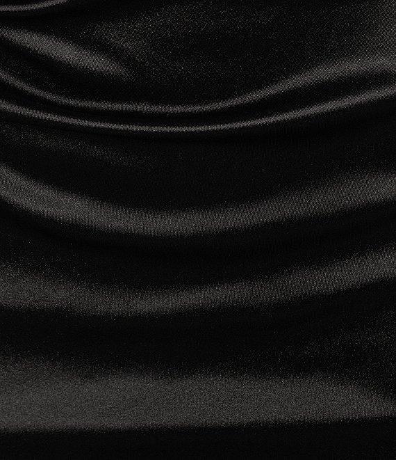 B. Darlin Satin Sleeveless V-Neck Midi Dress Product Image