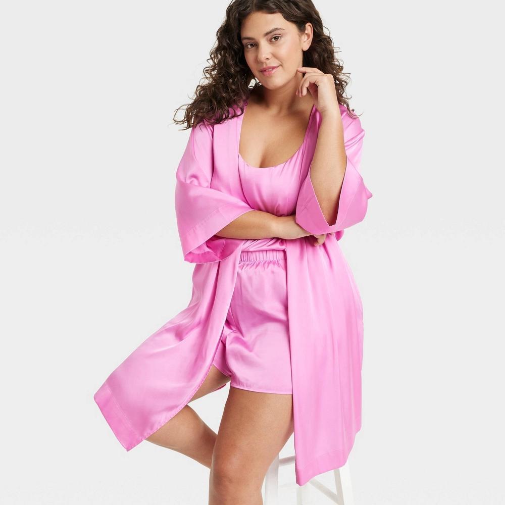 Womens Satin Robe - Auden 1X/2X Product Image