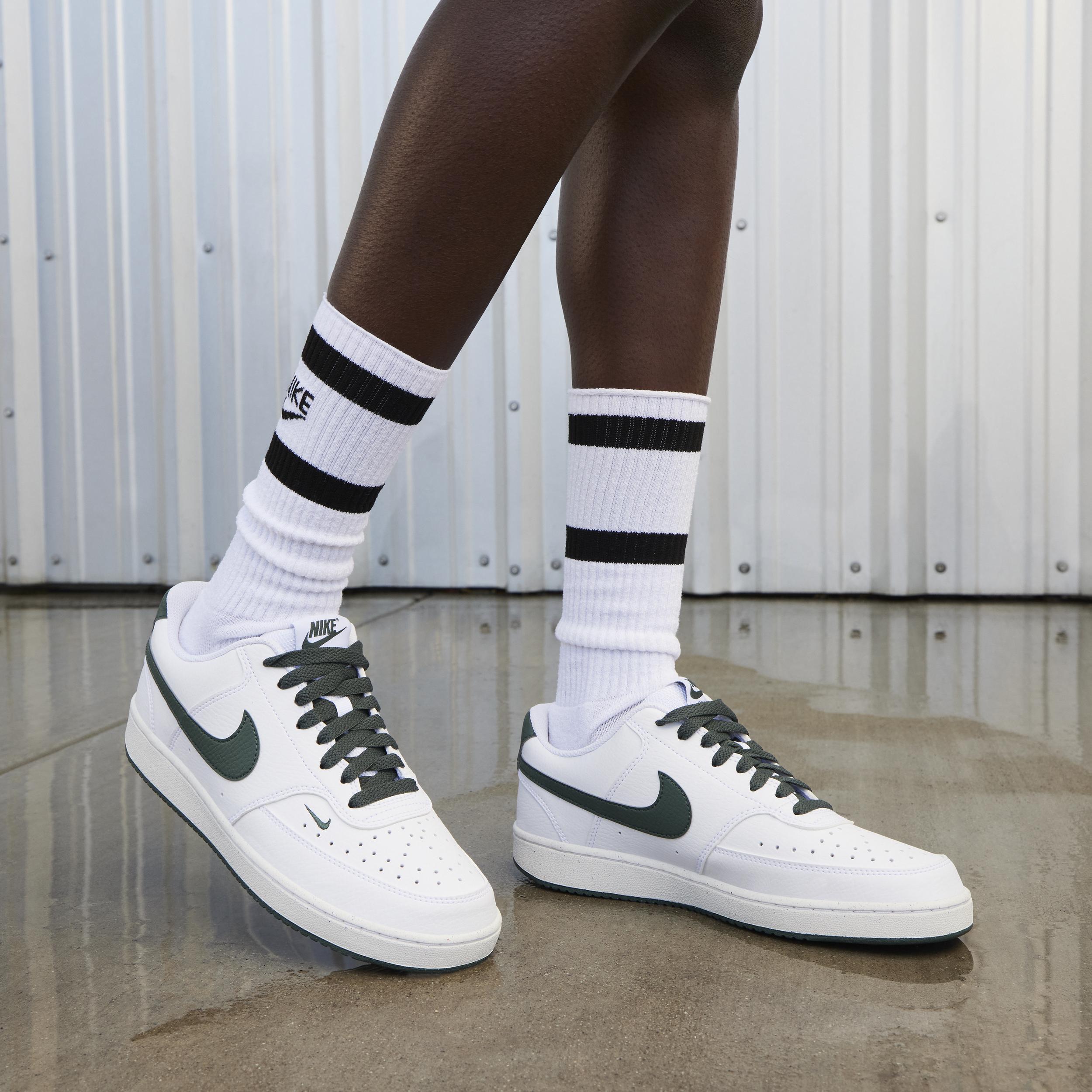 Nike Court Vision Next Nature Women's Low-Top Shoes, Size: 9.5, White Vintage Green Product Image