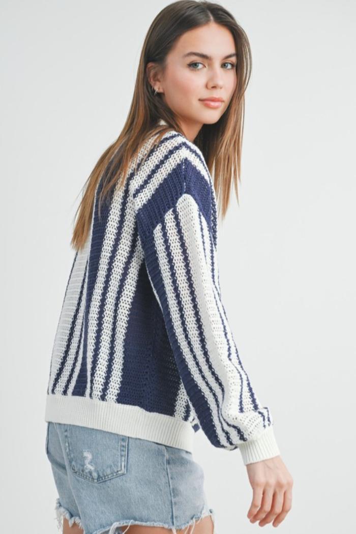 Stripe Pullover Sweater Product Image