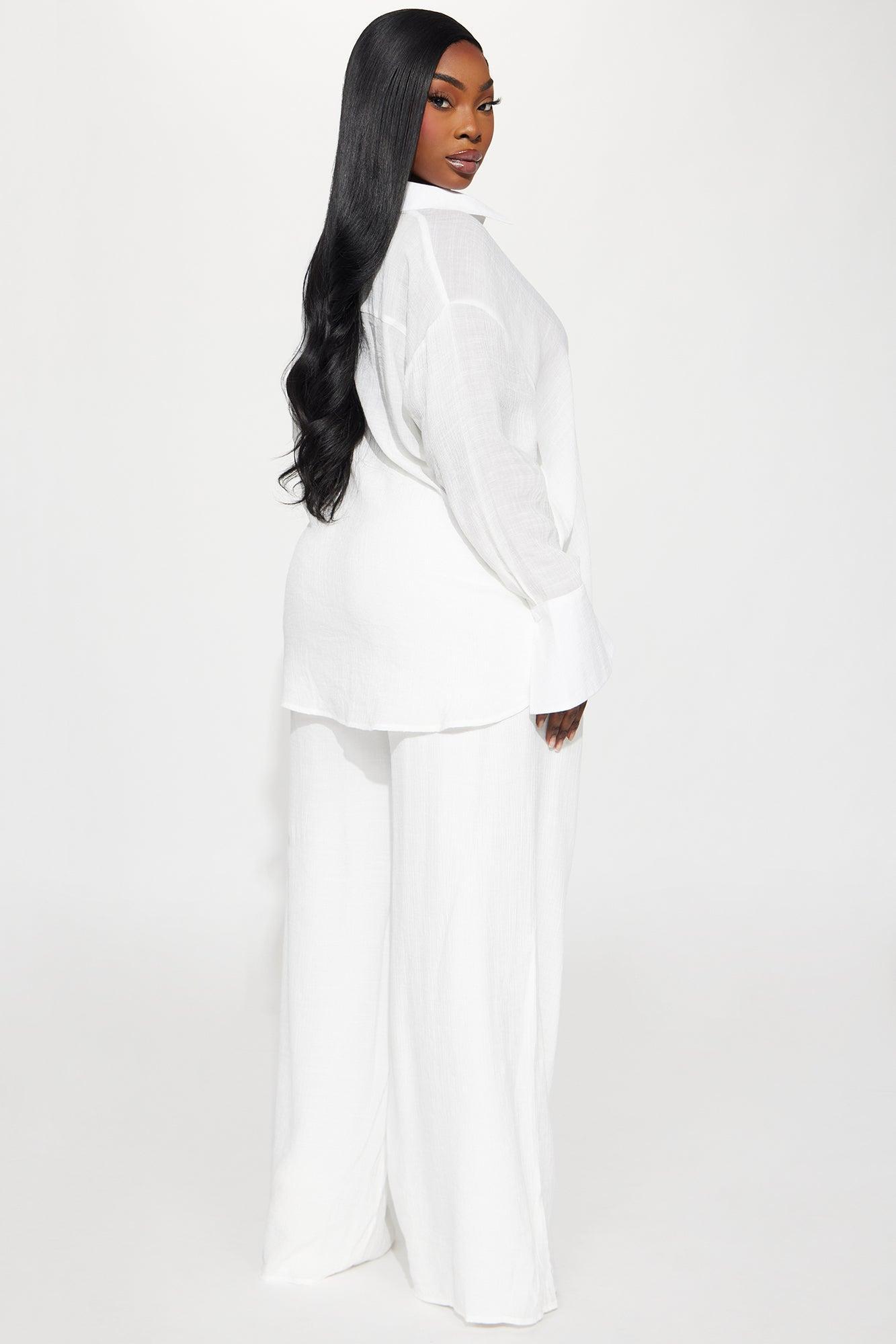 My Moment Gauze Pant Set - White Product Image