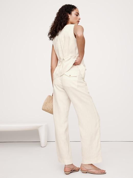 The Everyday Wide-Leg Linen Pant Product Image