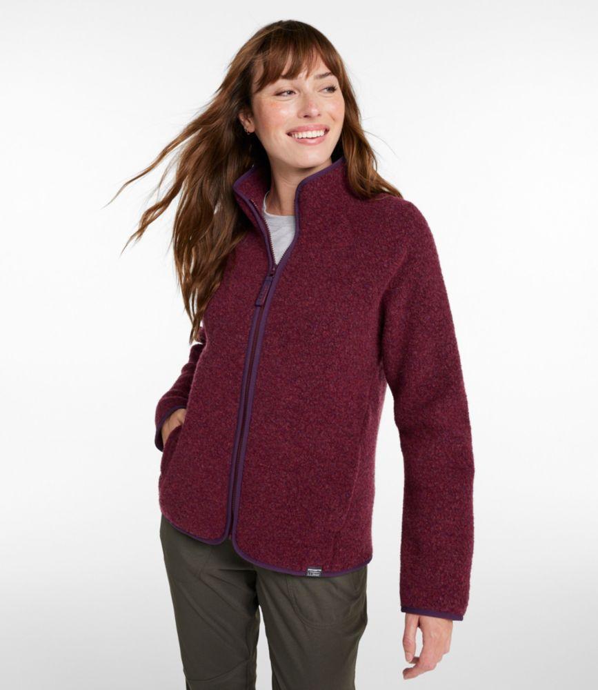 Women's All Season Wool Fleece Full-Zip Jacket Product Image