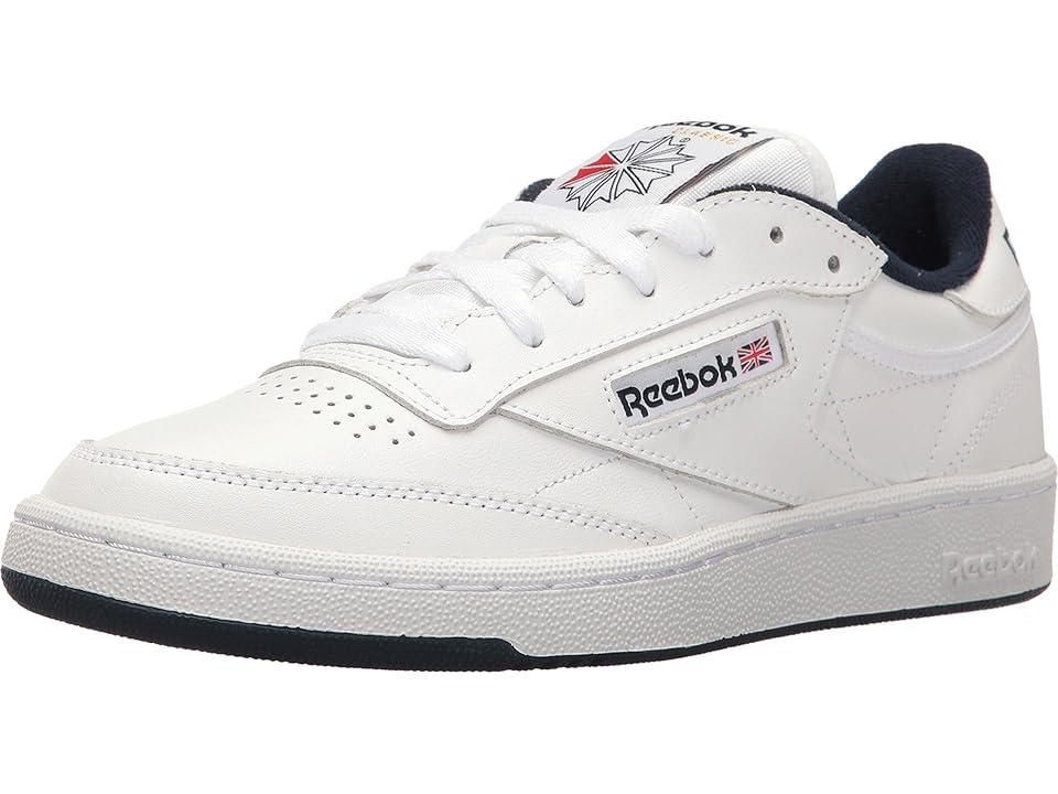 Mens Reebok Club C 85 Athletic Shoe - White / Navy Product Image