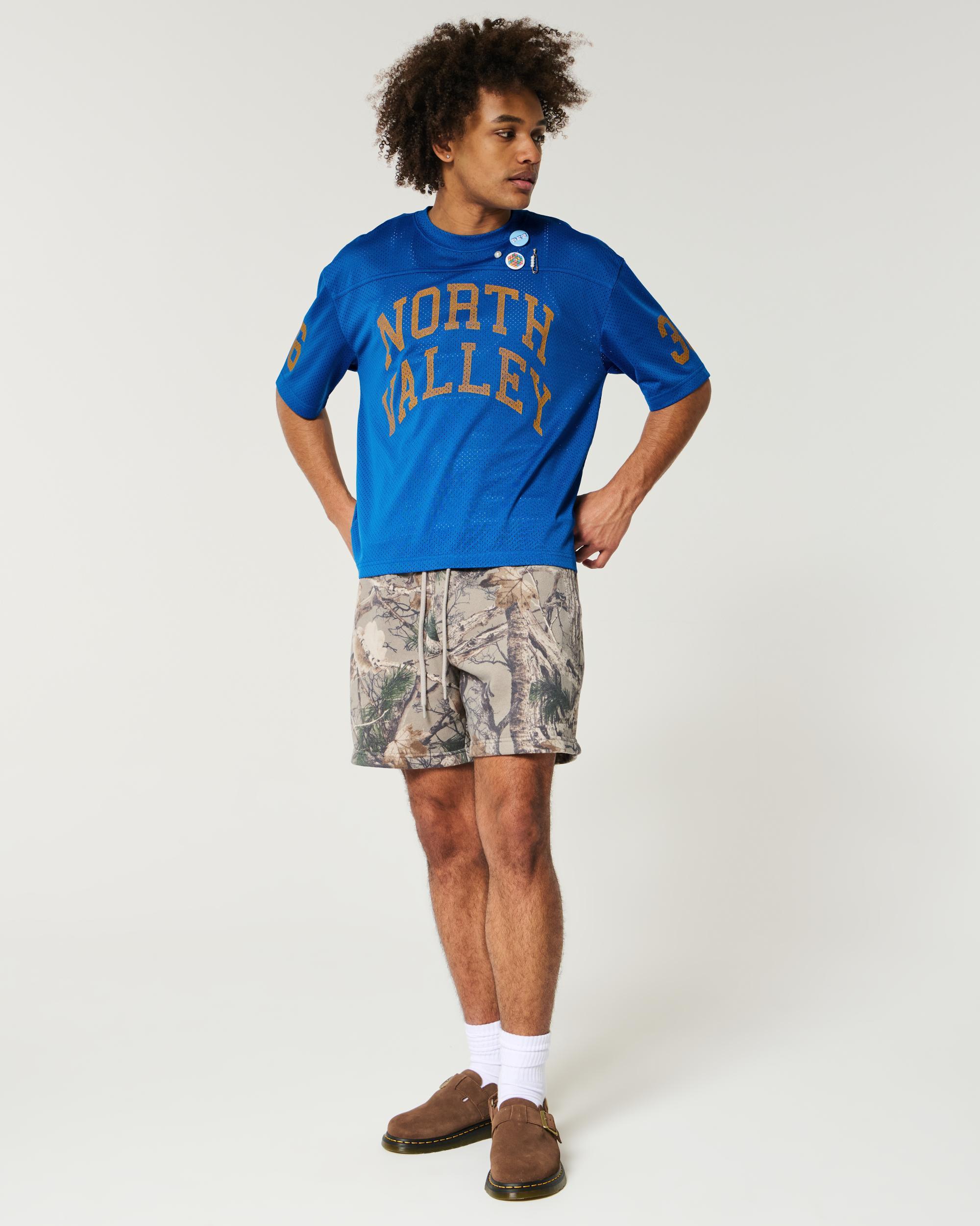 Boxy Crop Mesh Graphic Jersey Product Image