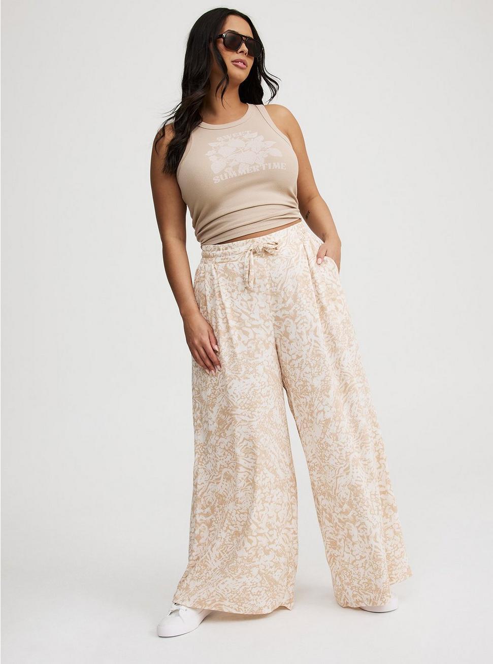 Pull-On Wide Leg Pant Product Image