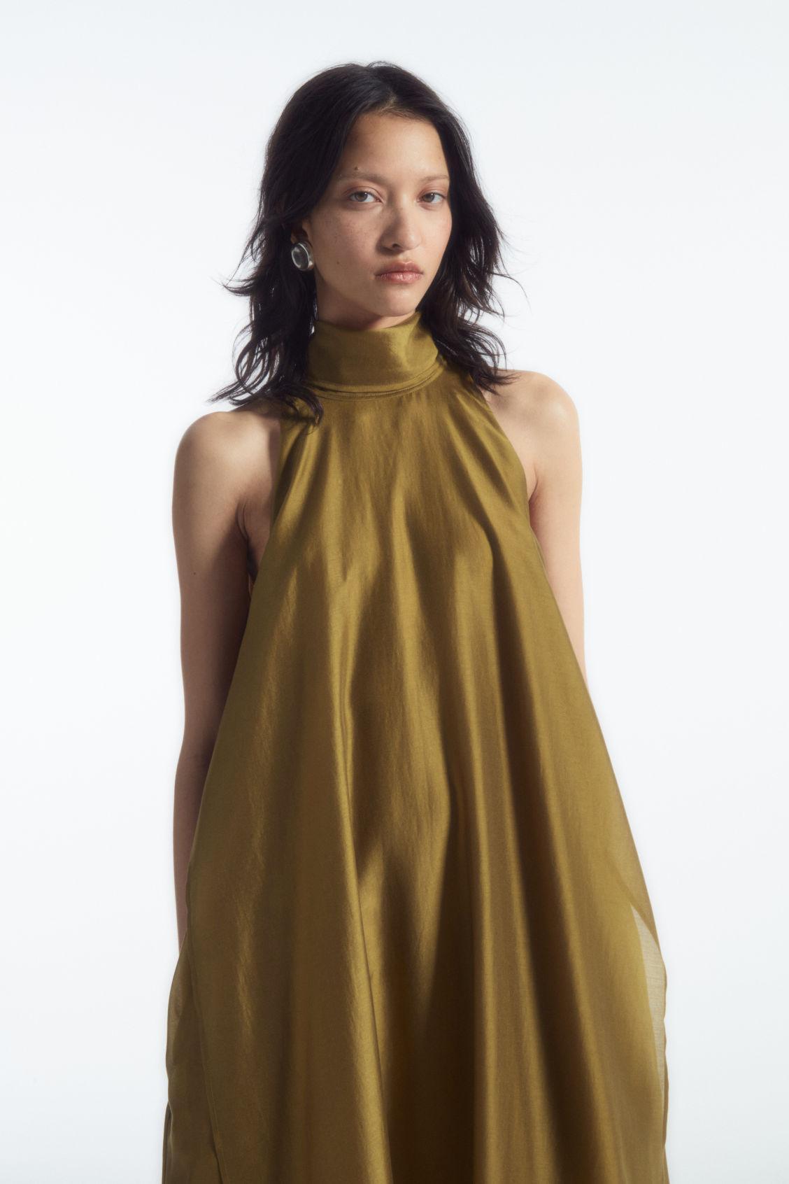 HALTERNECK A-LINE MAXI DRESS Product Image