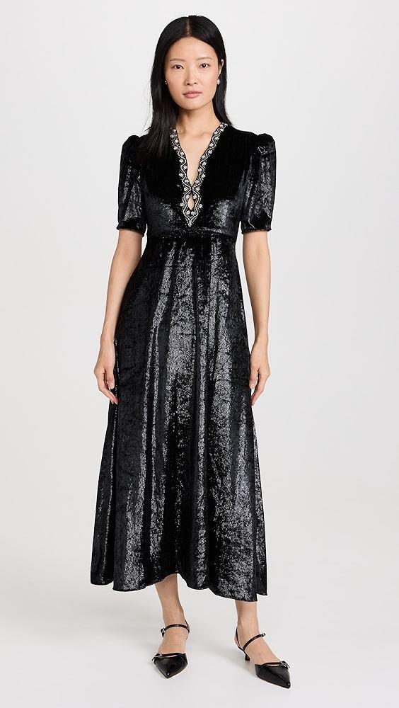 SALONI Tabitha Velvet Dress | Shopbop Product Image