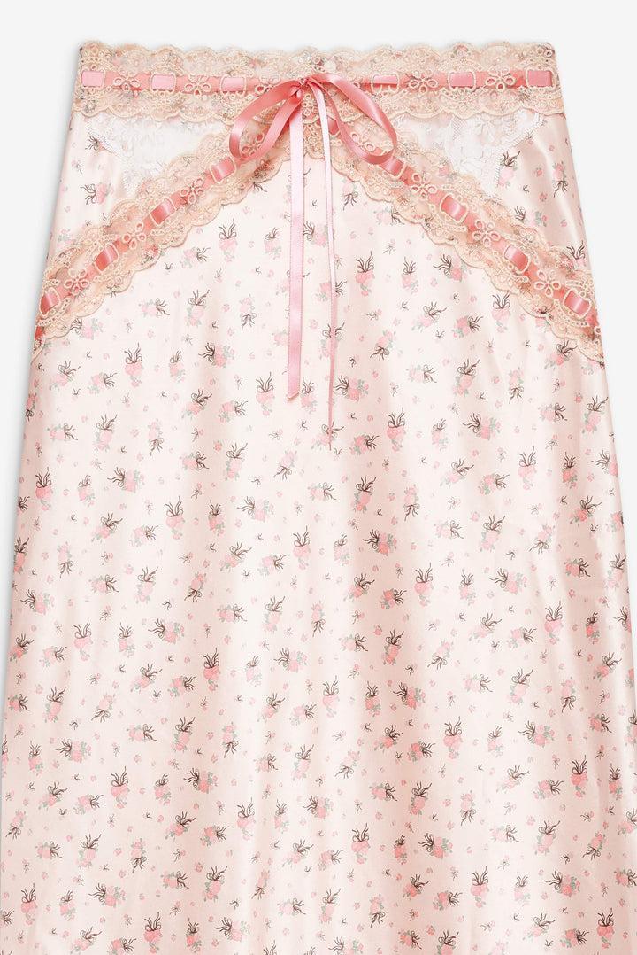 Peaches & Cream Midi Skirt — Peach Product Image