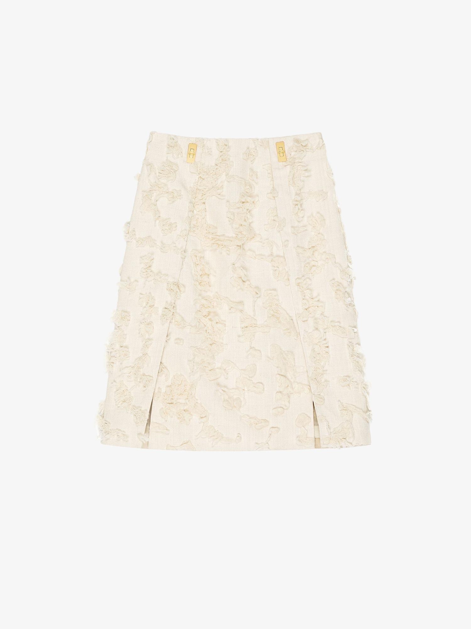 Blouse in linen with laces with 4G embroidery Product Image