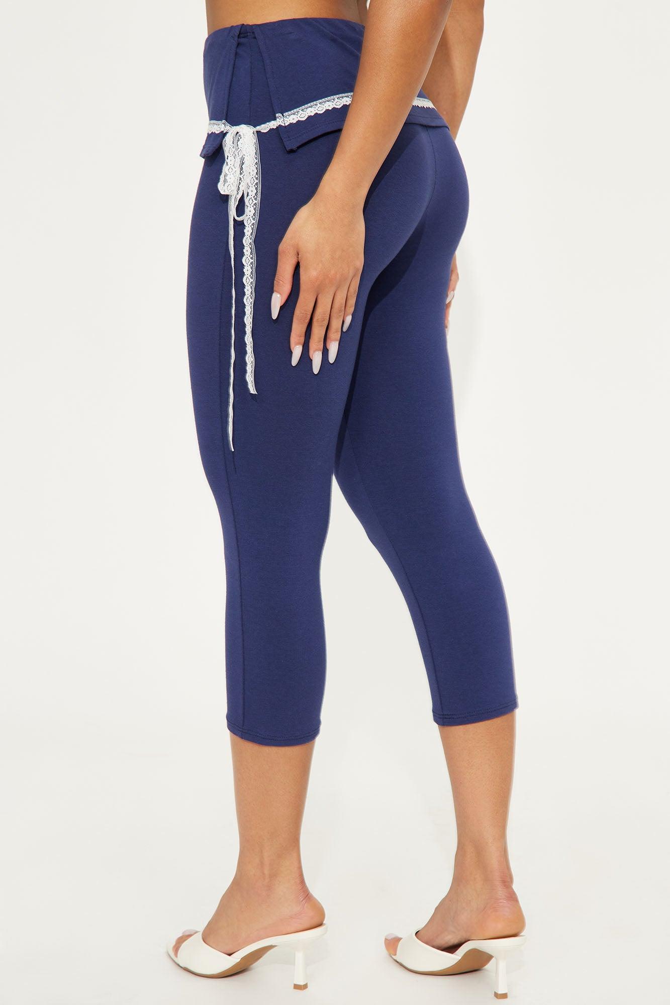 A New Direction Capri Legging - Navy Product Image