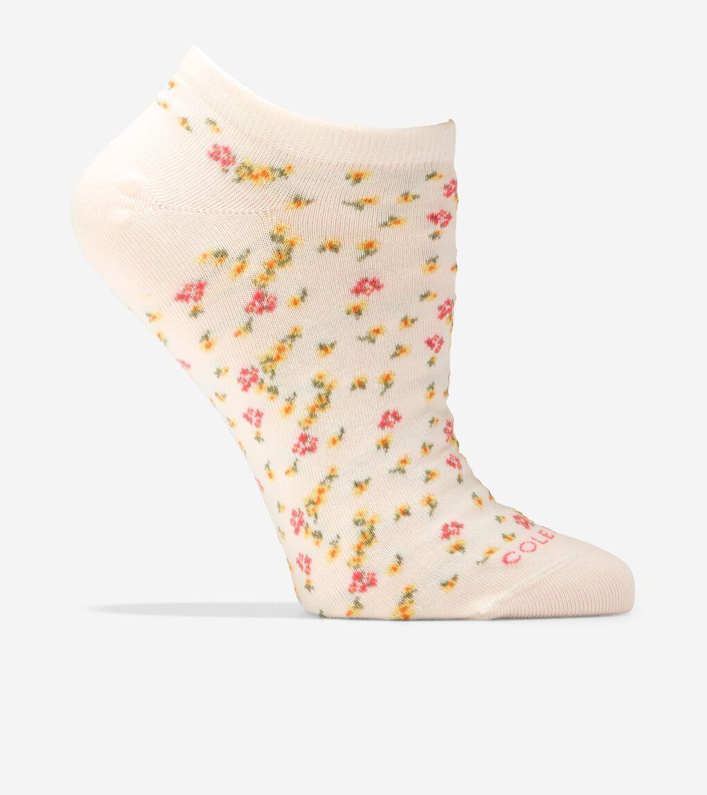 Women's All Over Floral Low Cut Socks Product Image