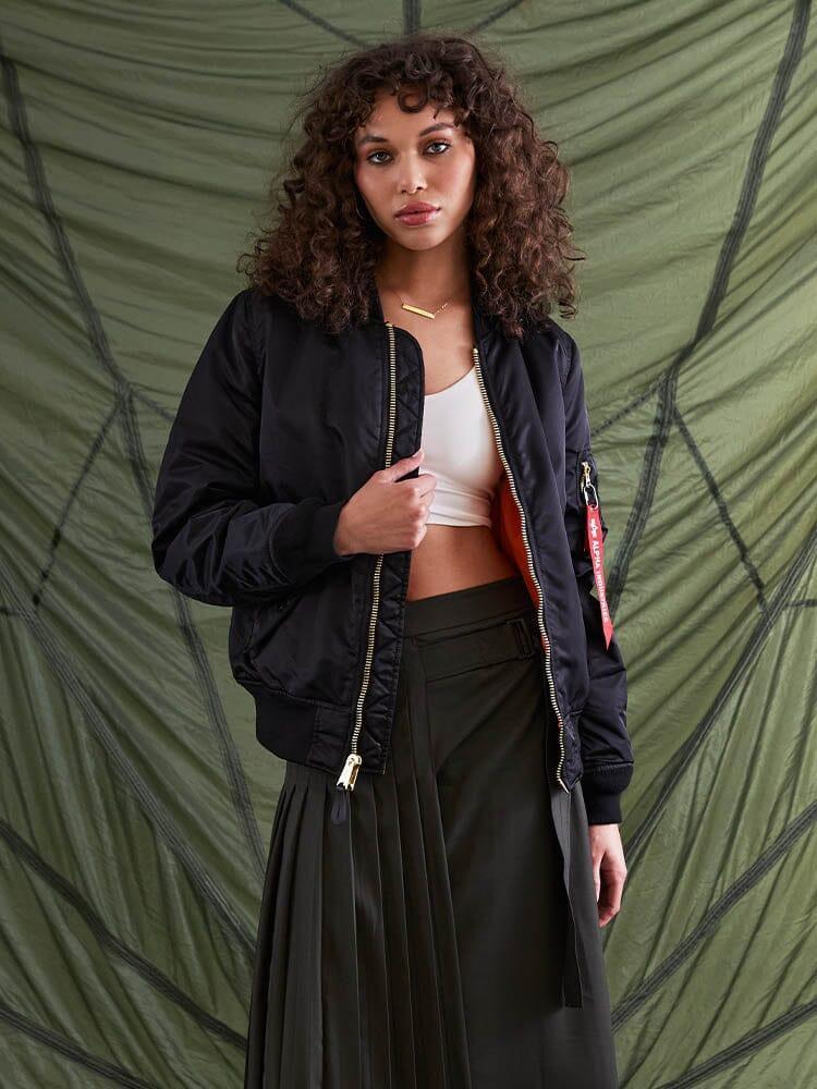 MA-1 BOMBER JACKET WOMENS - SAGE / XL Product Image