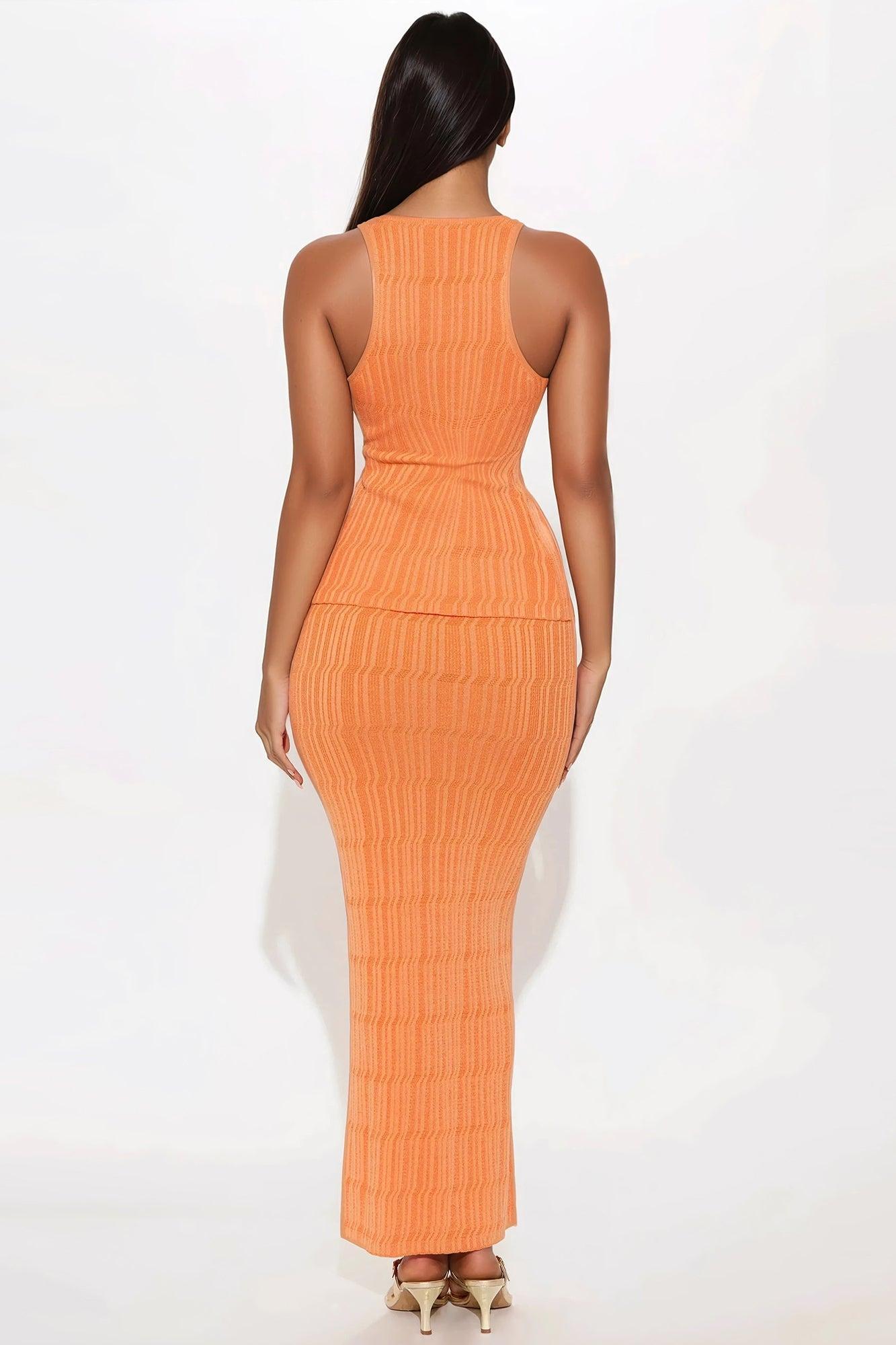 Savannah Maxi Skirt Set - Orange Product Image