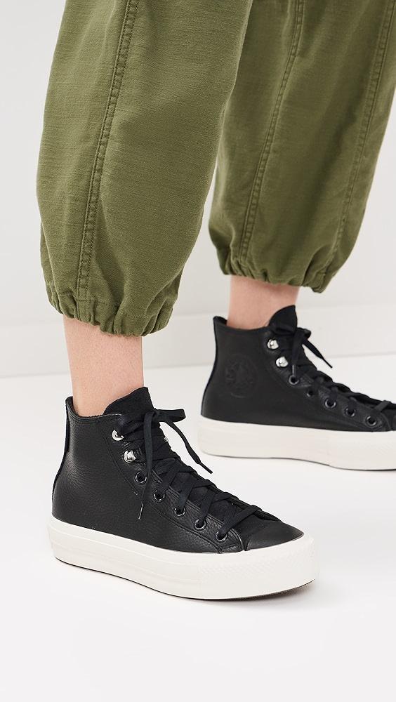 Converse Chuck Taylor All Star Lift Platform Water Repellent Leather Sneakers | Shopbop Product Image