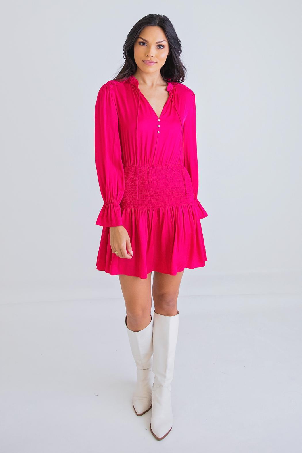 L/S Smocked Waist Dress Product Image