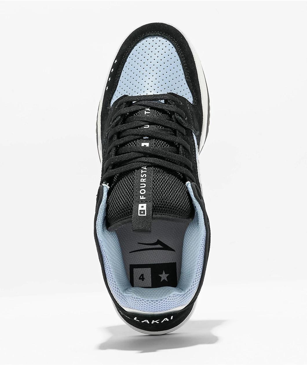 Lakai x Fourstar Telford Low Blue & Black Skate Shoes Product Image