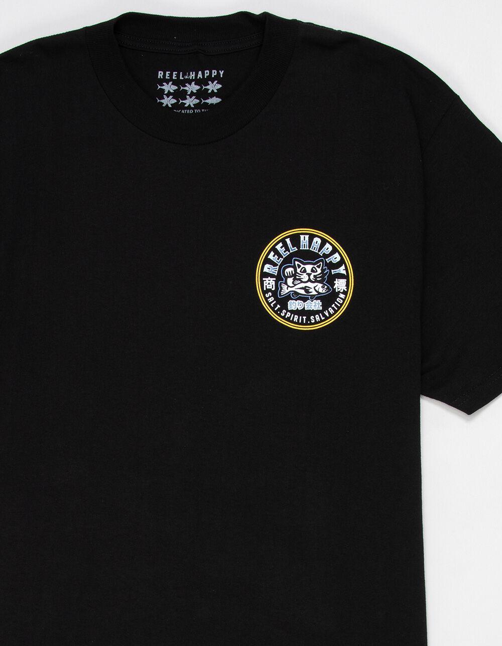 REEL HAPPY Maguro Mens Tee - BLACK Product Image