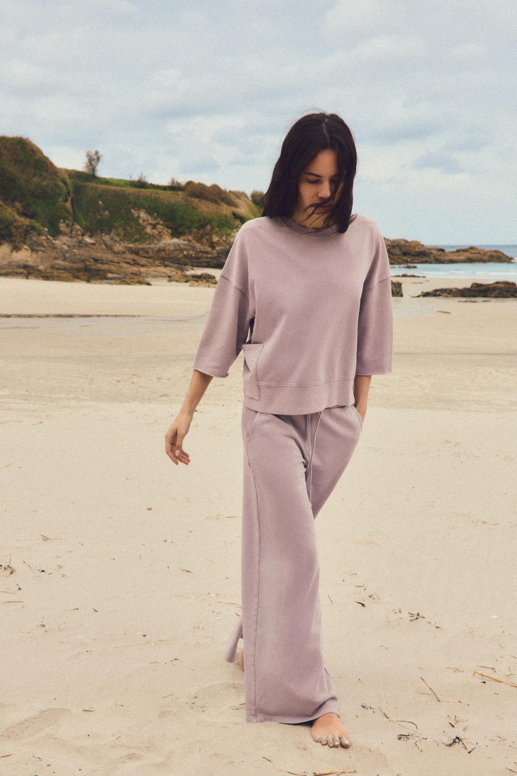 WASHED EFFECT PANTS Product Image