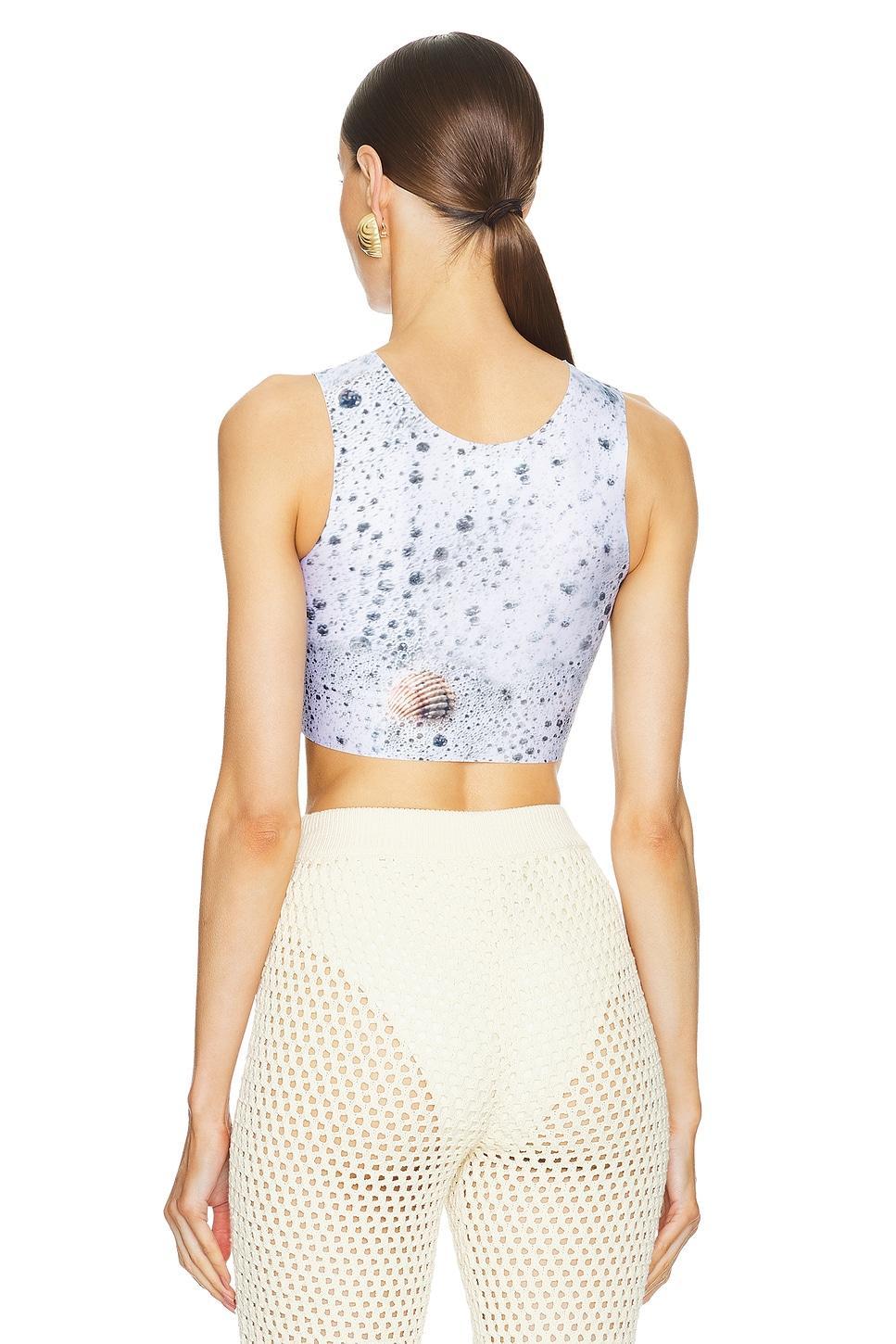 Sea Foam Crop Top Di Petsa Product Image