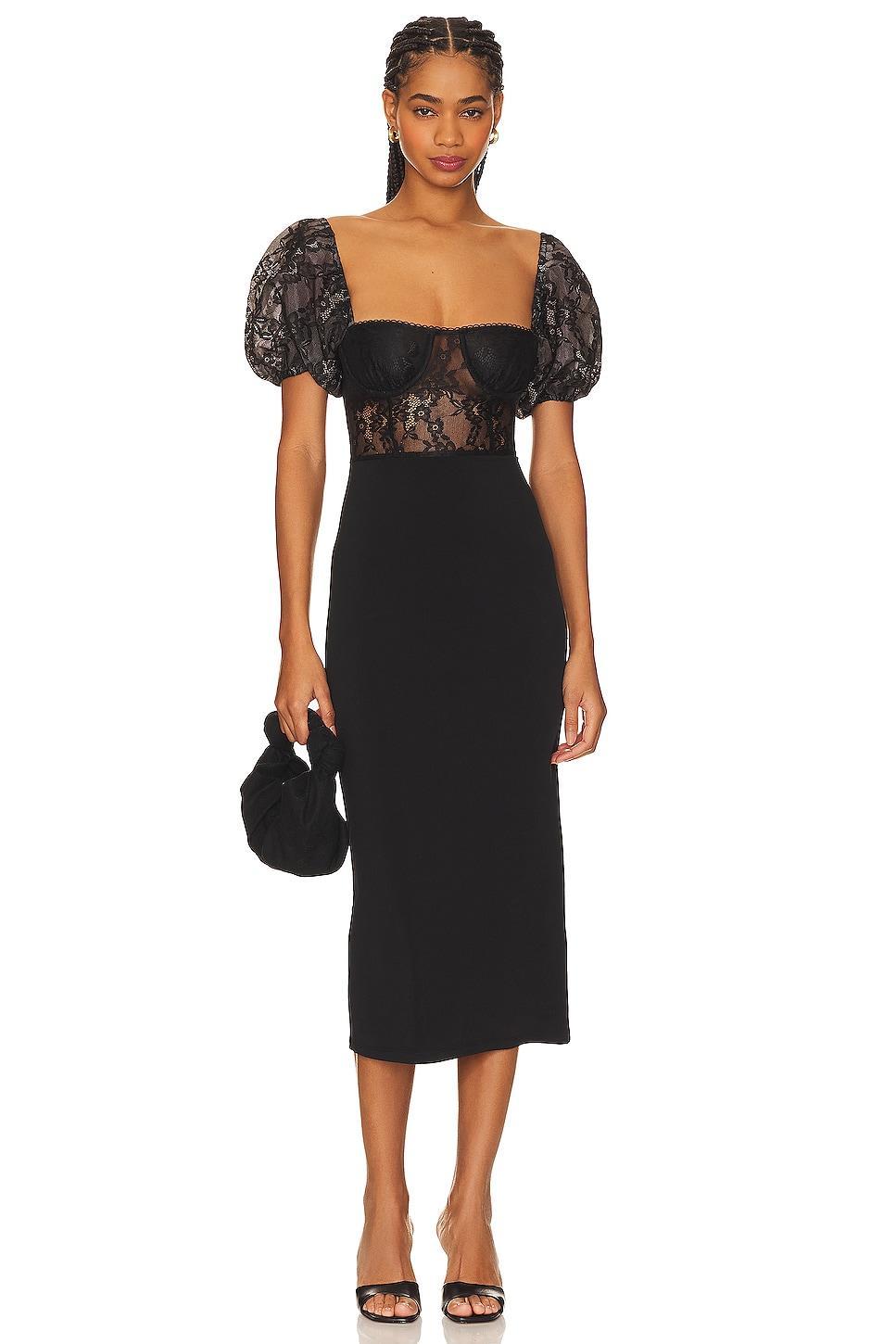 Underwire Corset Midi Lace Dress WeWoreWhat Product Image