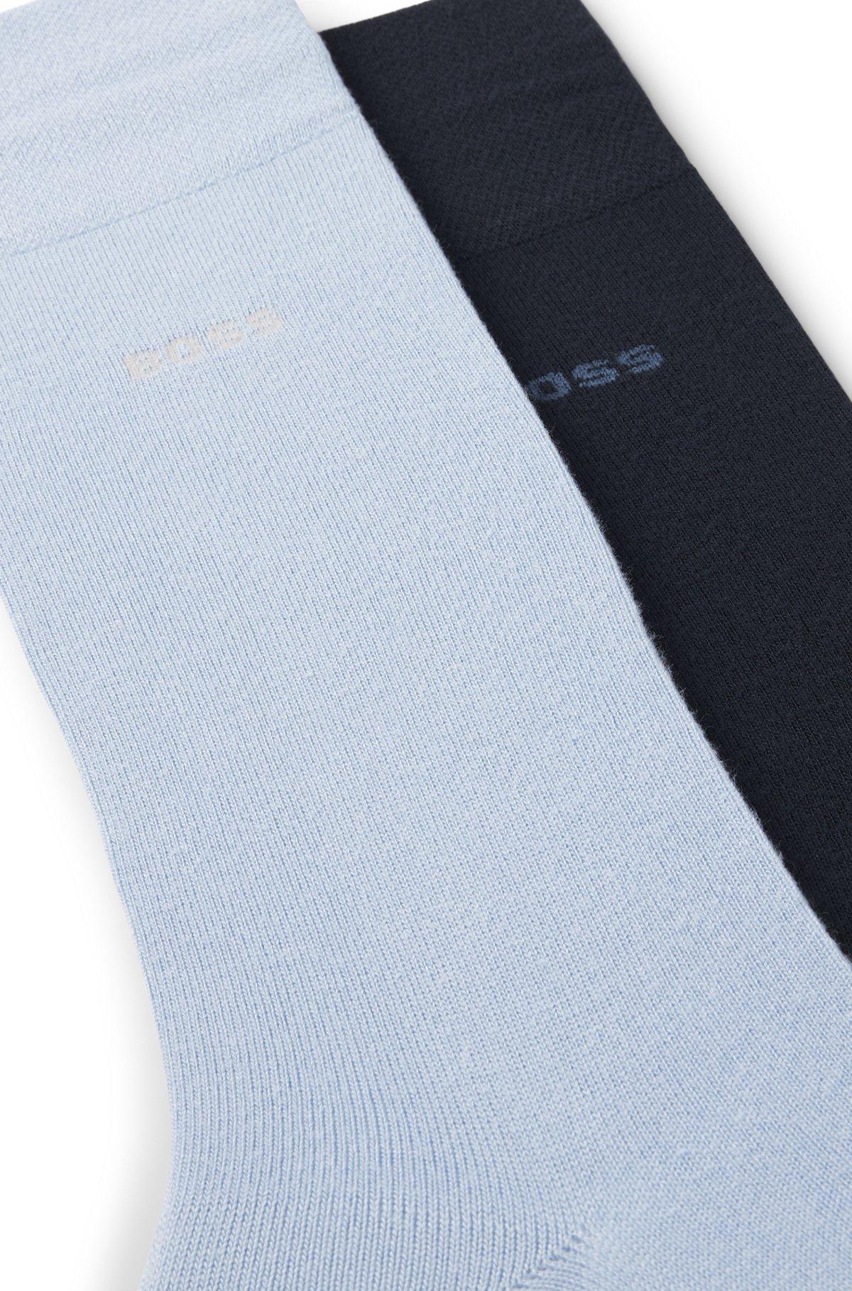 Two-pack of regular-length socks with logos Product Image