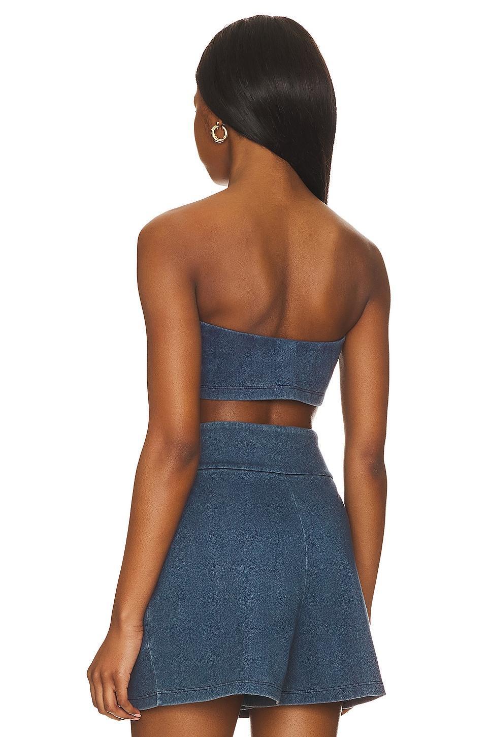 Stretch Denim Micro Tube Top Susana Monaco Product Image