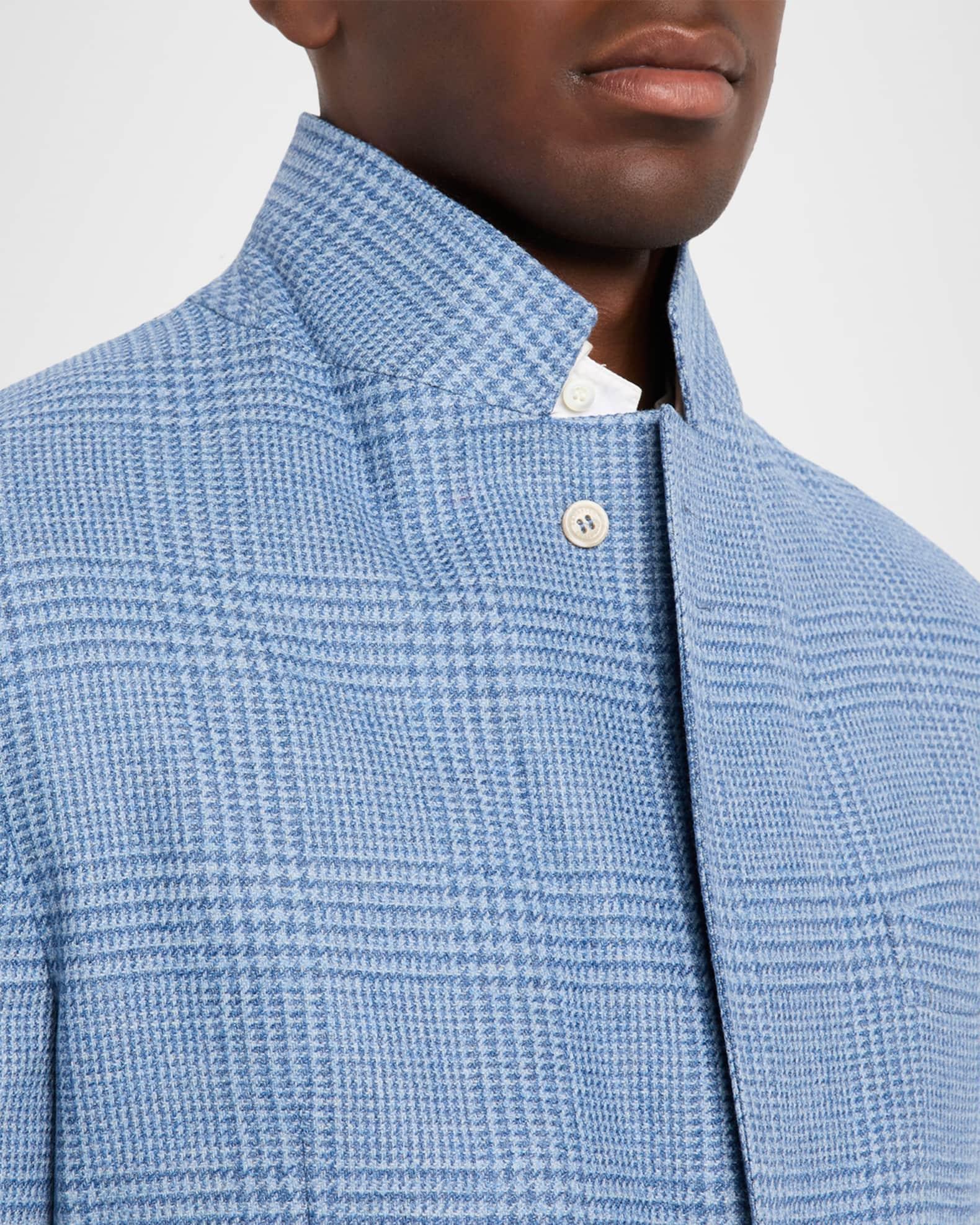 Men's Tonal Plaid Single-Breasted Sport Coat Product Image