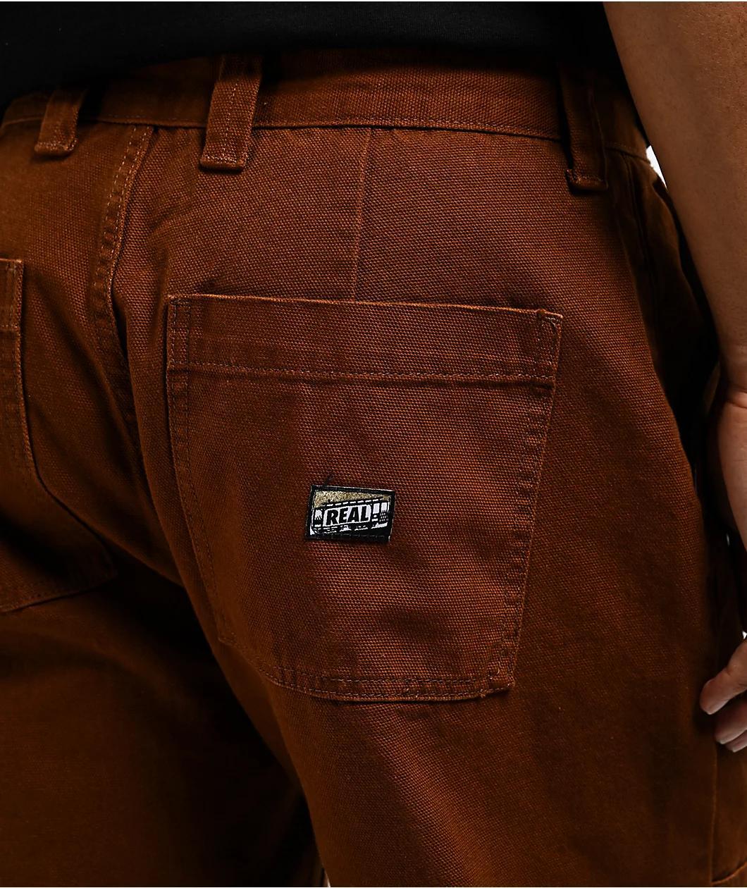 Real Tough Threads Double Knee Black Loose Fit Pants Product Image