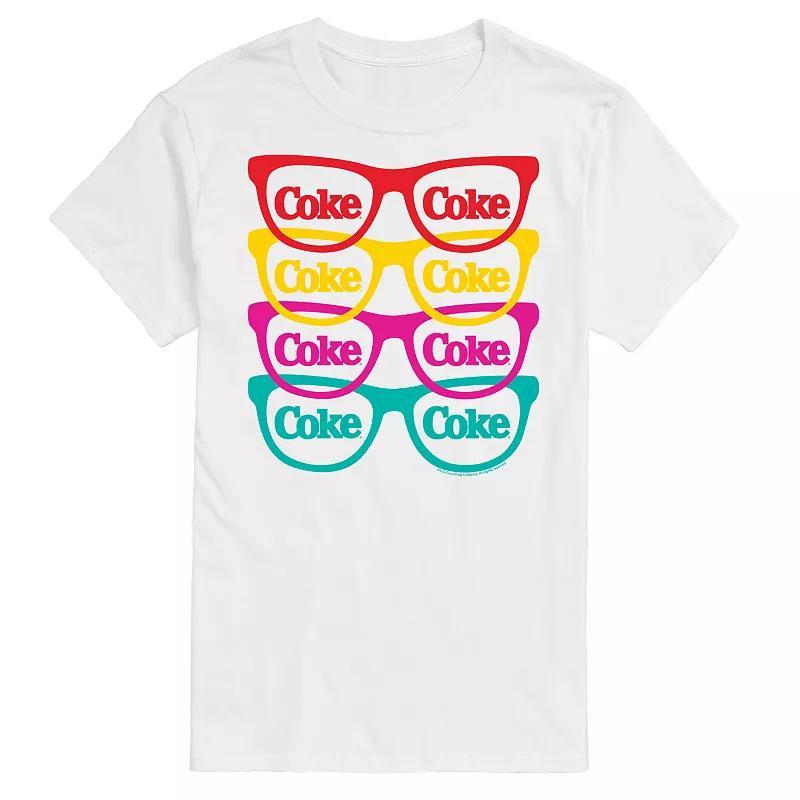 Big & Tall Coca-Cola Sunglasses Graphic Tee, Mens Product Image