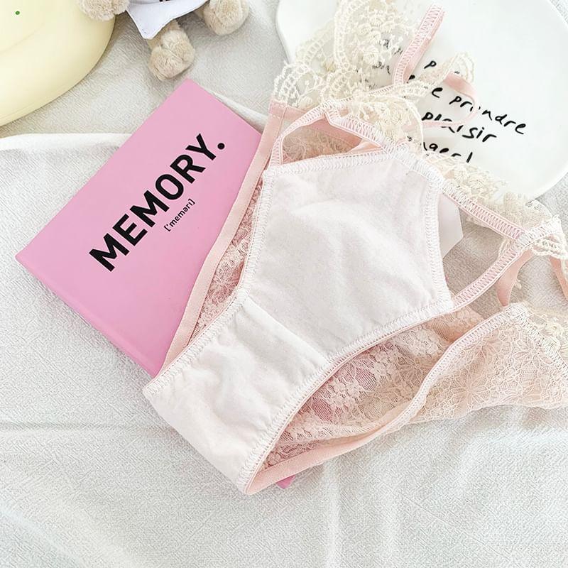 Lace Bowknot Panty Product Image