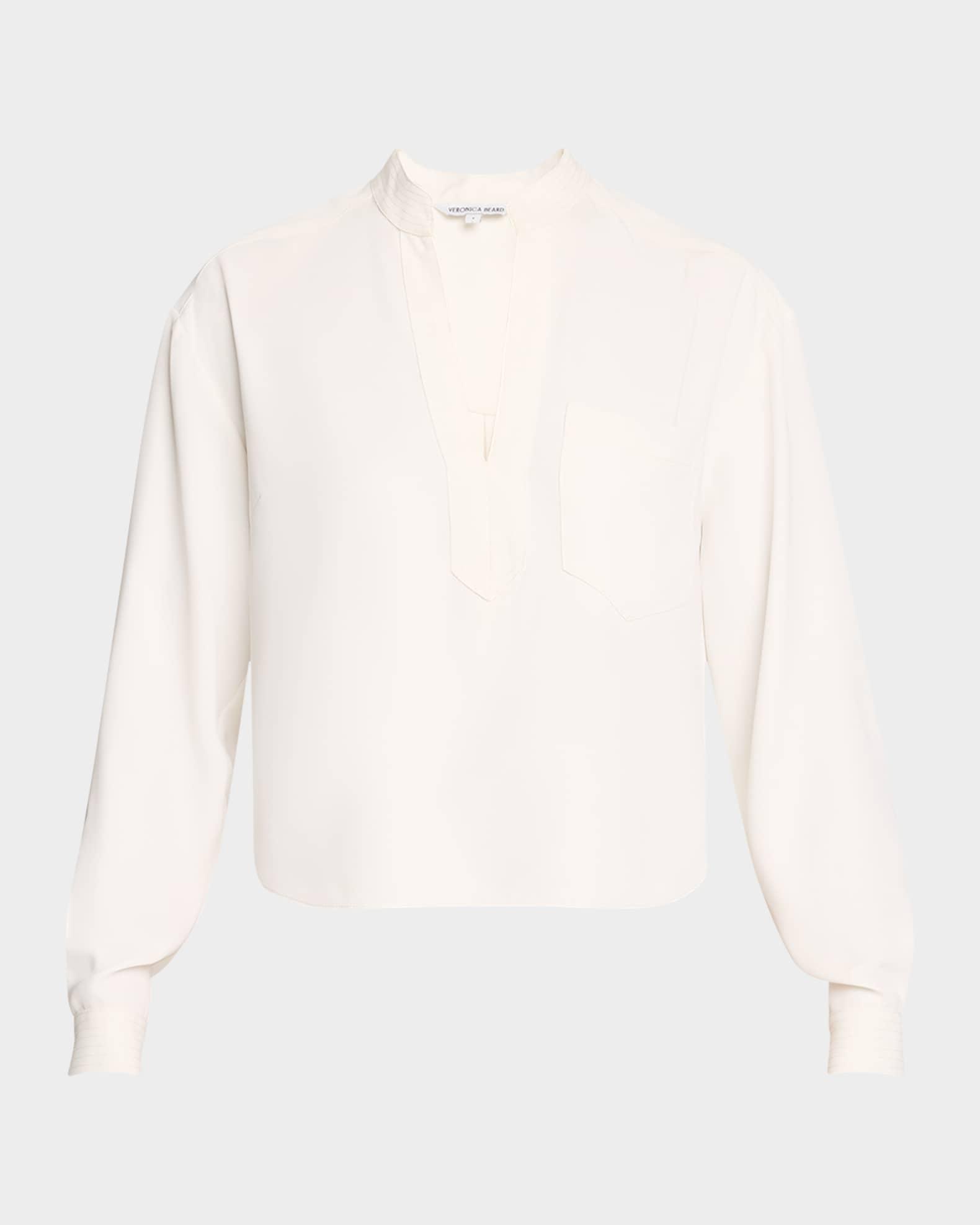 Dean Collared V-Neck Top Product Image