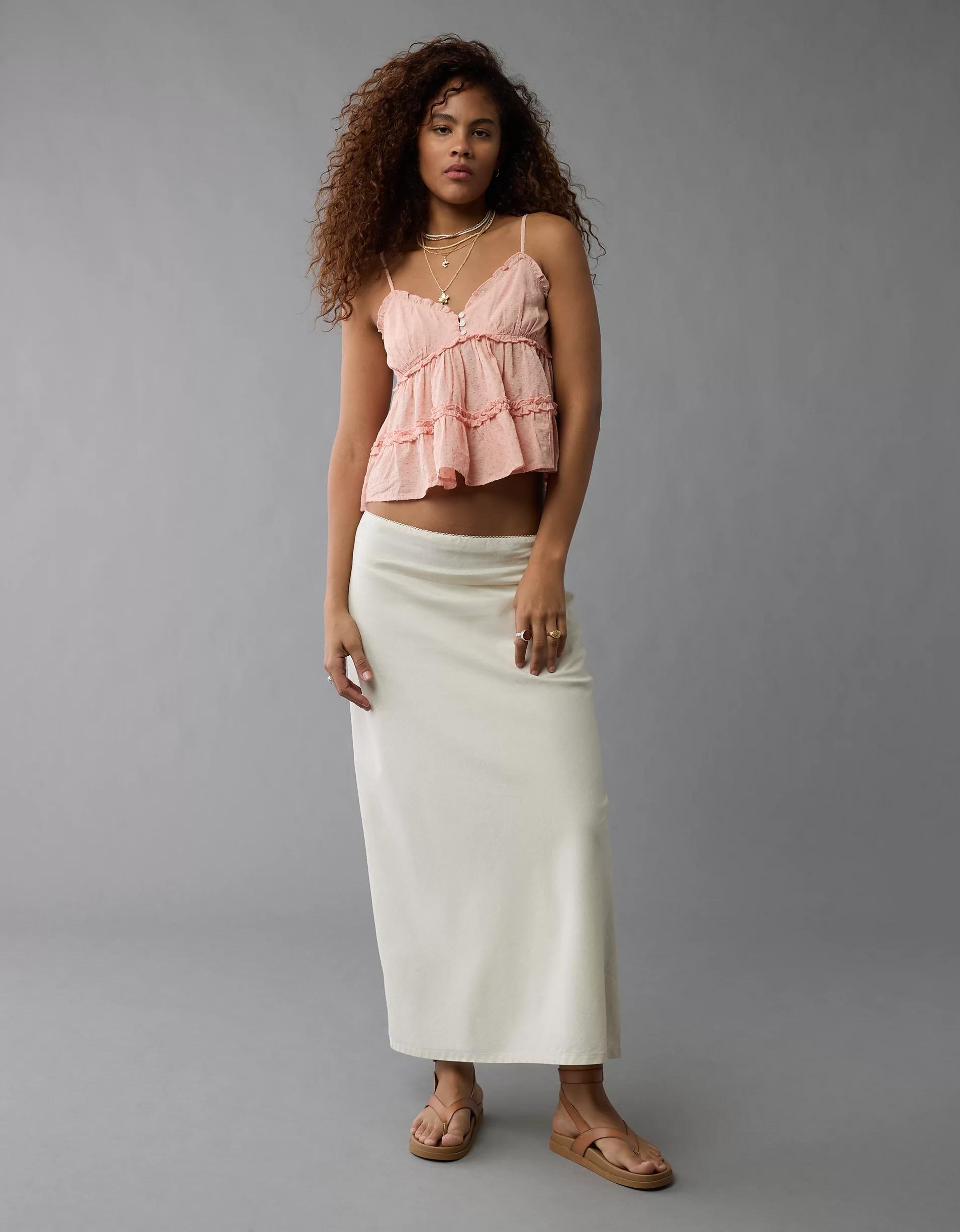 AE Ruffle Babydoll Tank Top Product Image