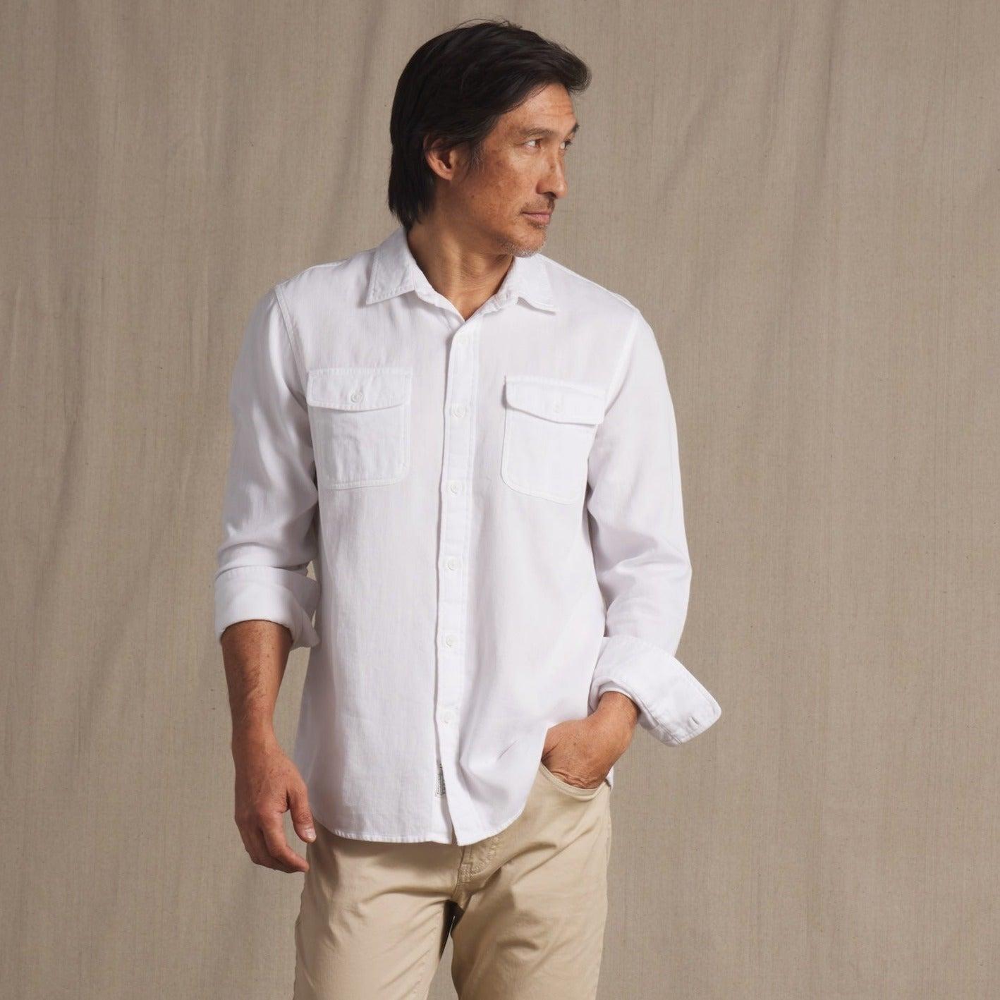 Bedford Textured Shirt - White Product Image