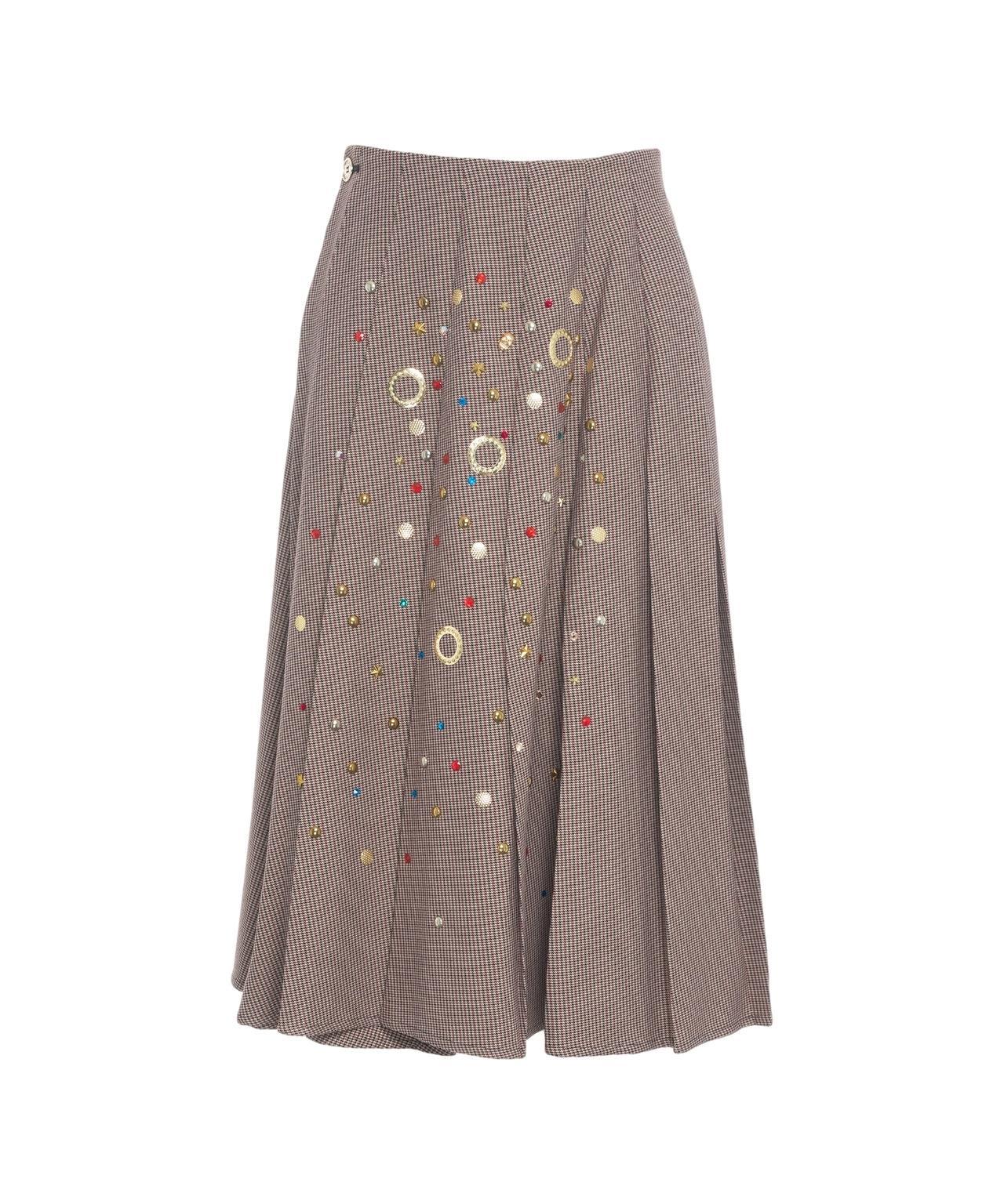 Midi skirt with appliques Product Image