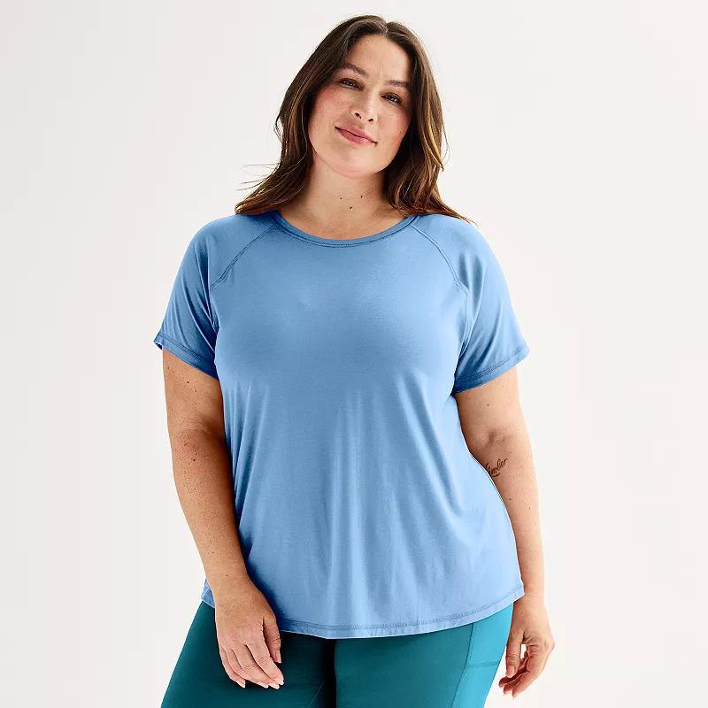 Plus Size Tek Gear Core Raglan Tee, Womens Product Image