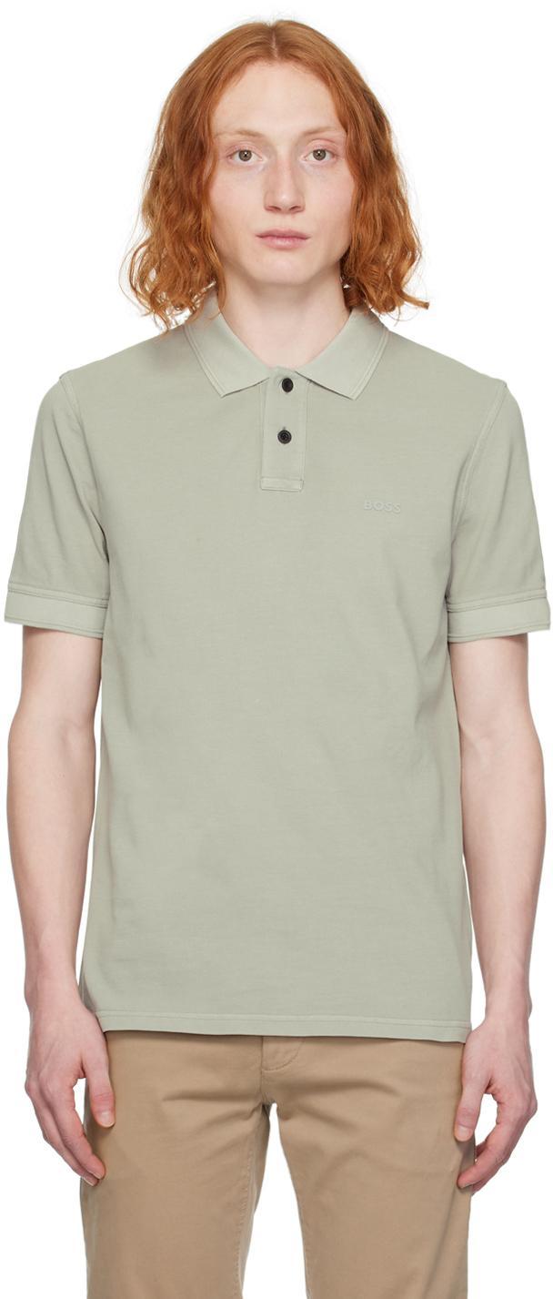 HUGO BOSS Gray Slim-fit Polo In Light/pastel Grey051 Product Image