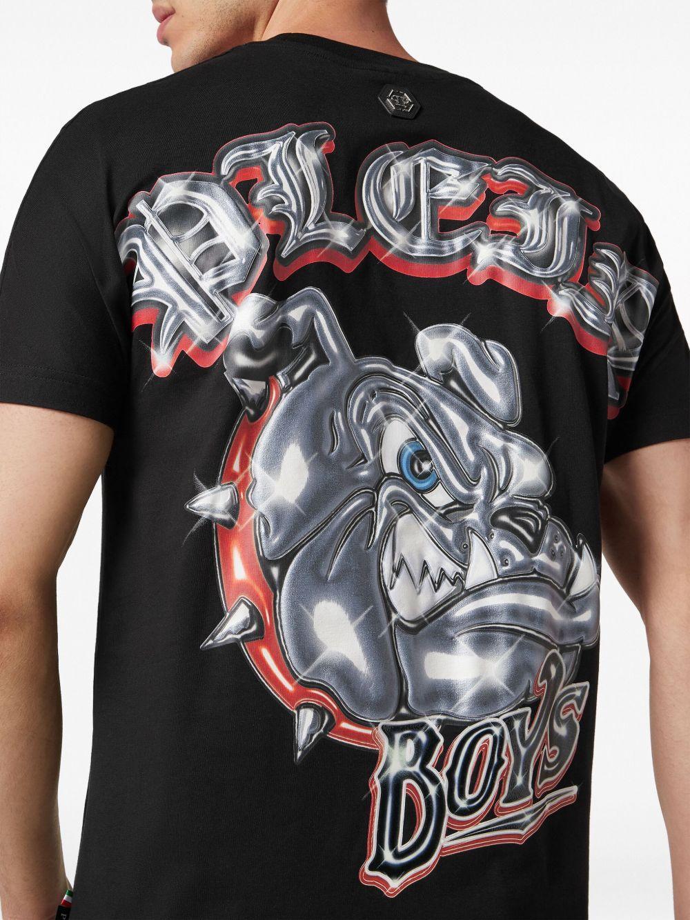 Bulldogs-print cotton T-shirt Product Image