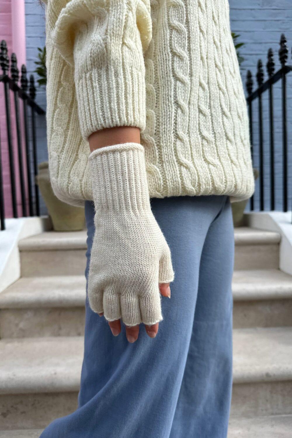 Fingerless Wool Gloves Product Image