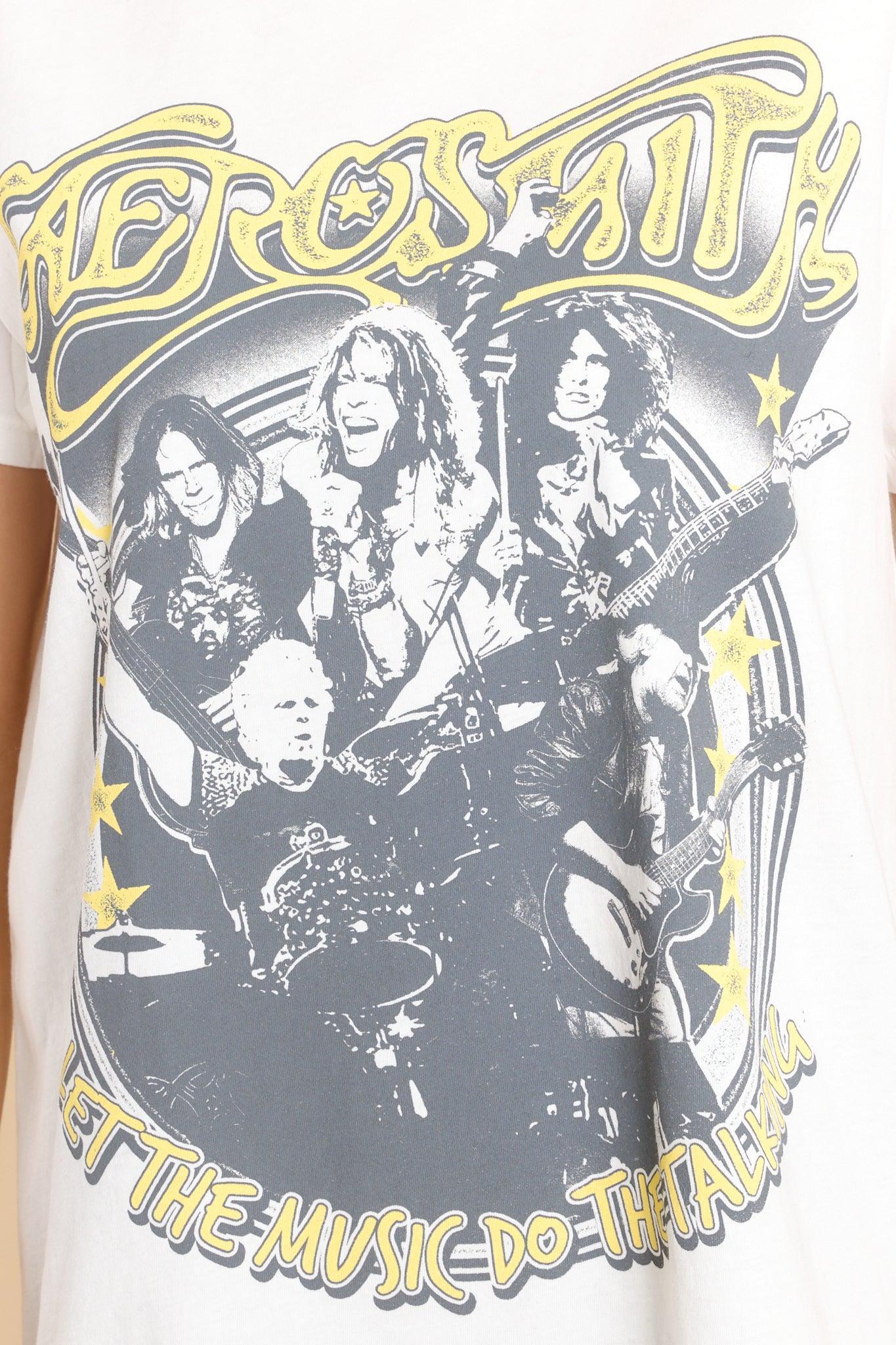 Aerosmith World Tour 2014 White Tee Product Image