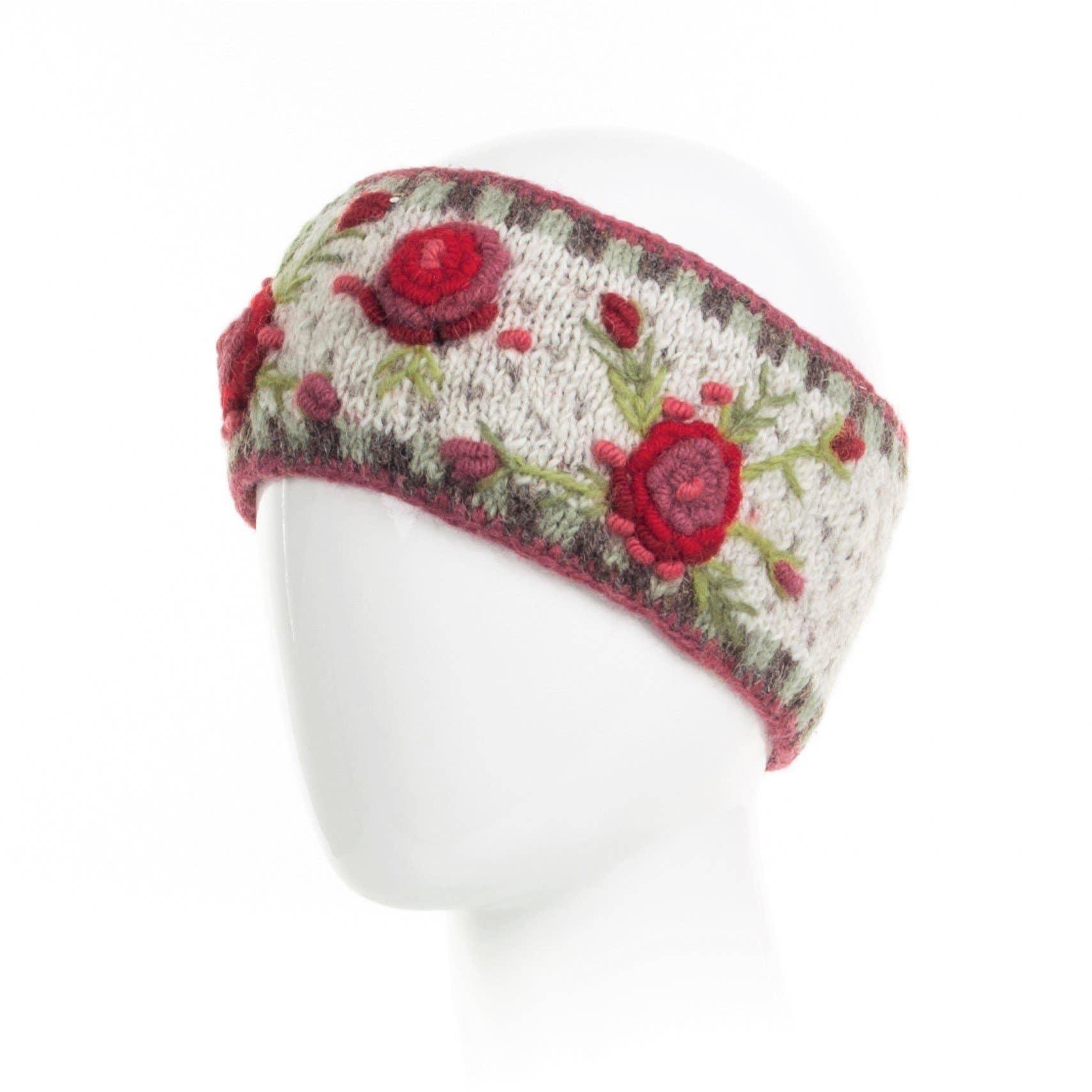 Aubrey  - women's wool knit headband: Quarry Product Image