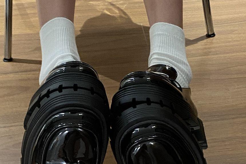 Star Accent Platform Loafers Product Image