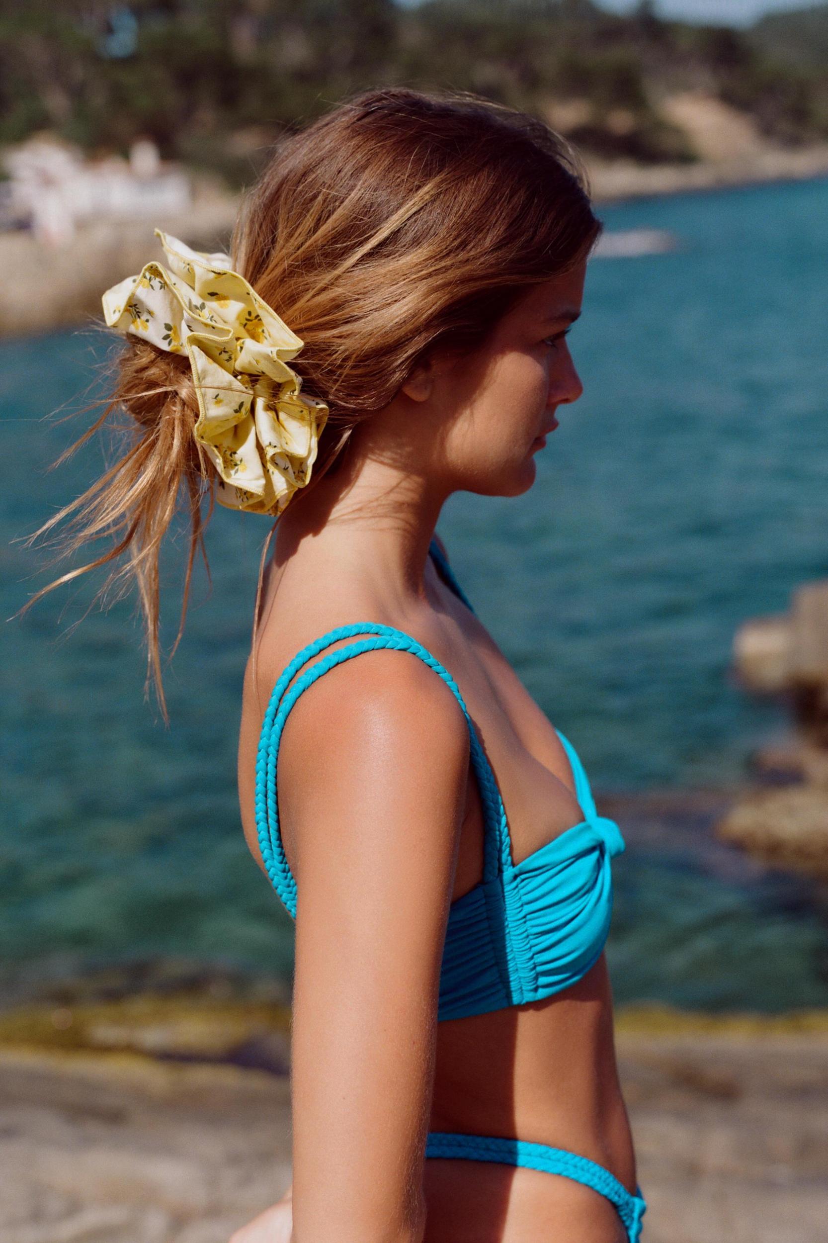 DOUBLE BRAIDED STRAP BIKINI TOP Product Image