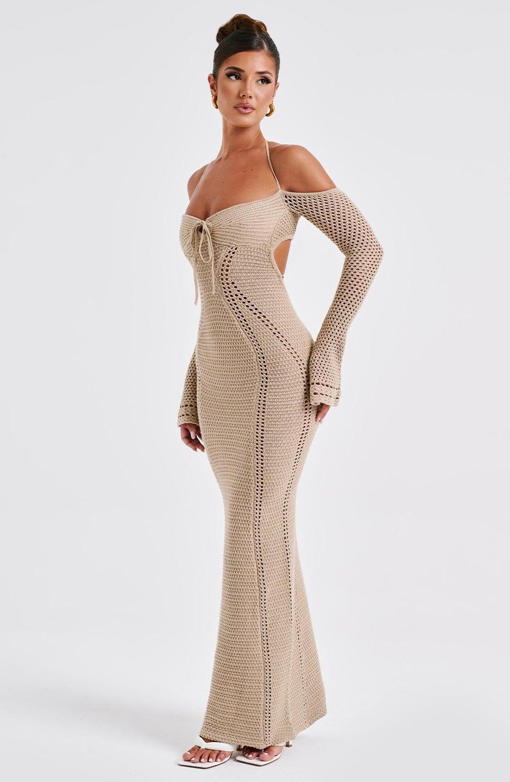 Samariah Maxi Dress - Beige Product Image