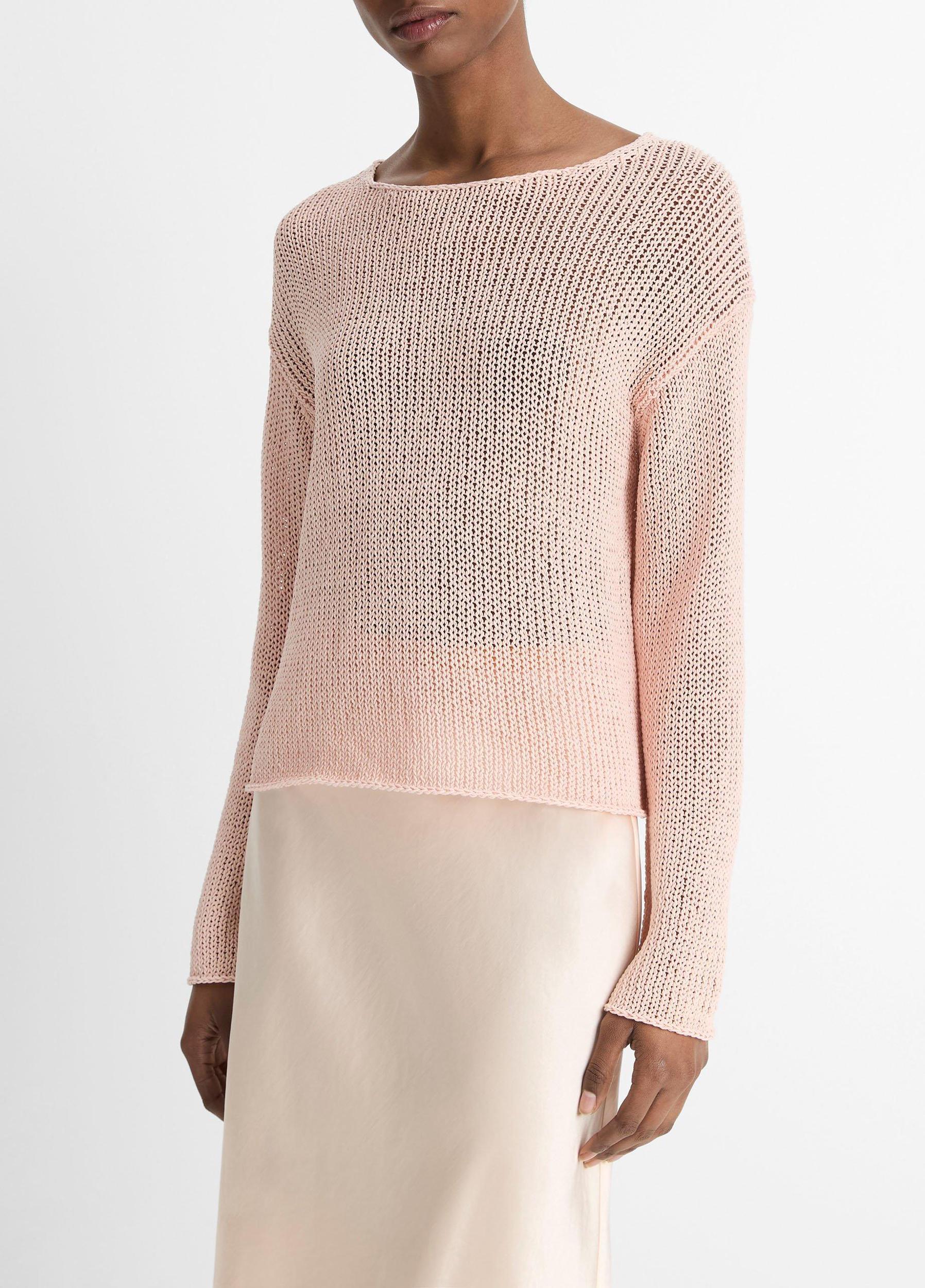Italian Coated Cotton-Blend Sweater Product Image