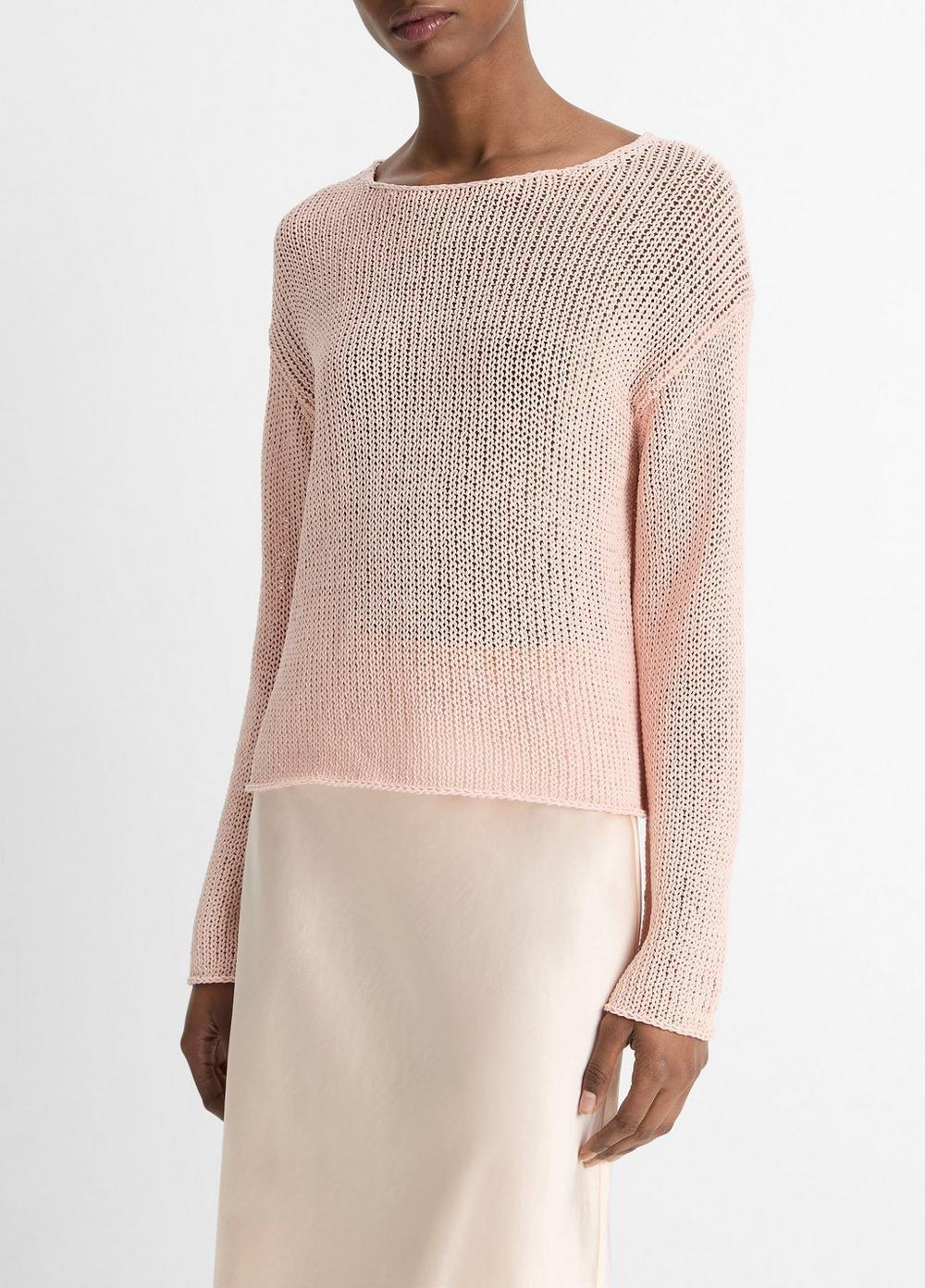 Italian Coated Cotton-Blend Sweater Product Image