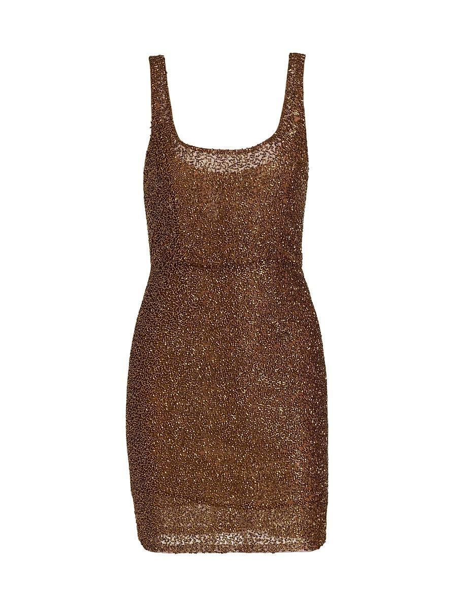 Womens Inori Beaded Scoopneck Minidress Product Image