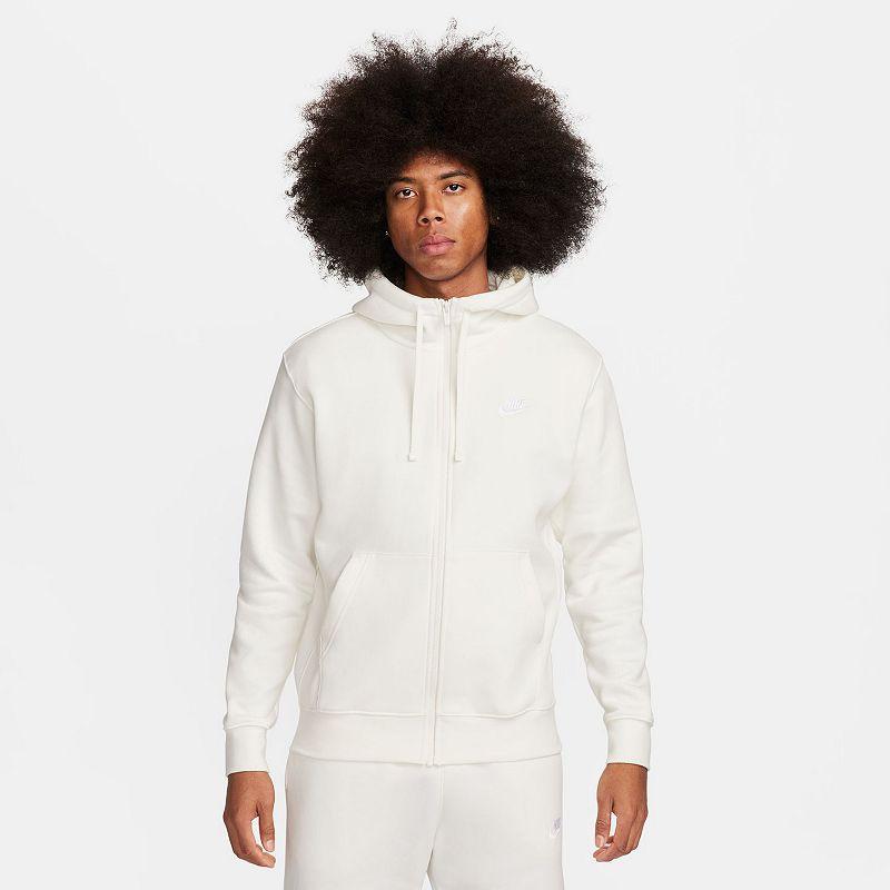 Nike Mens Nike Club Full-Zip Hoodie - Mens Rattan/Rattan/White Product Image