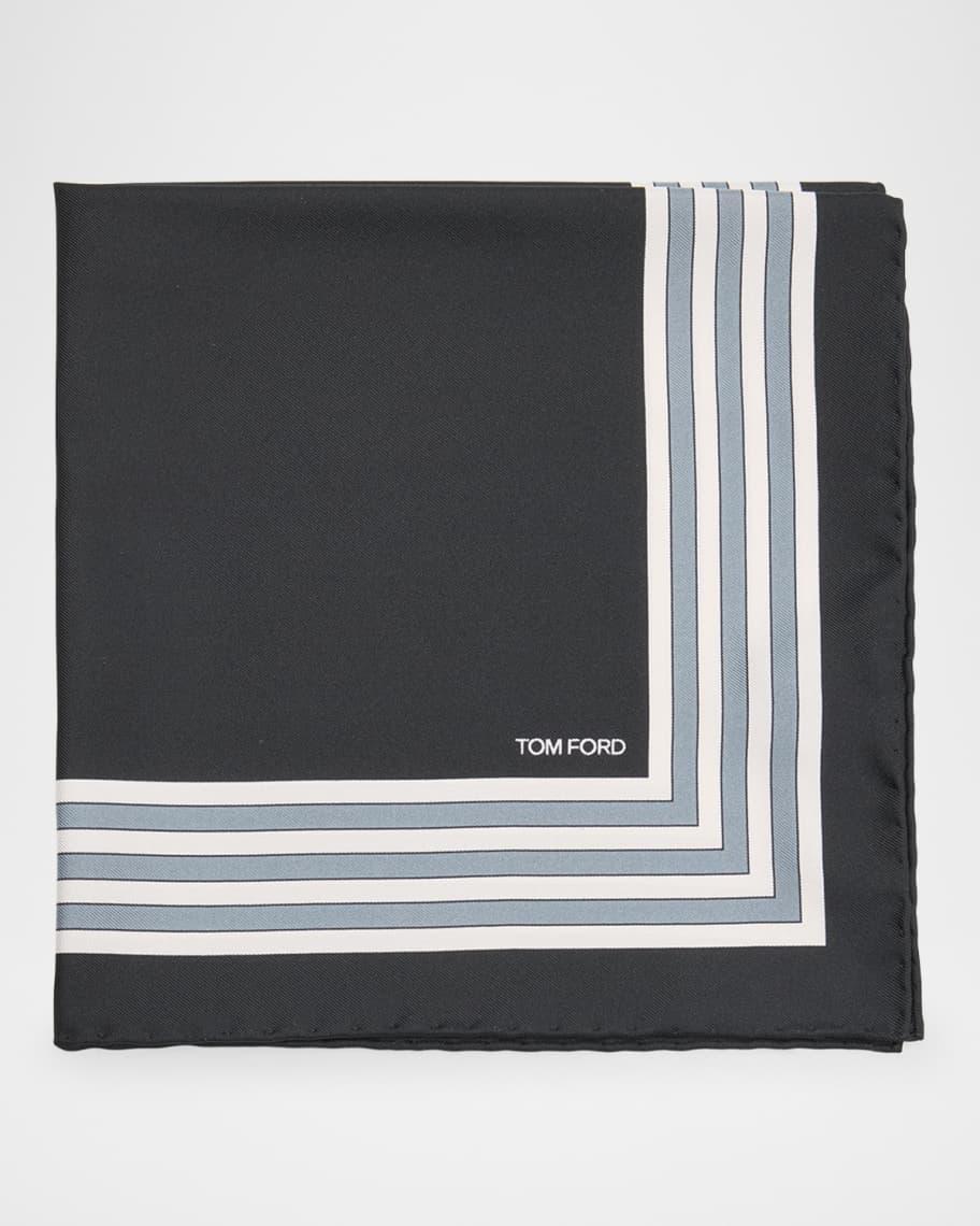 Mens Multi-Frame Silk Pocket Square Product Image